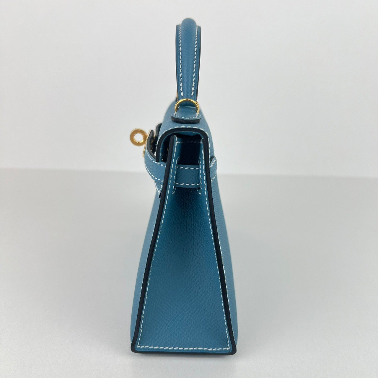 Mini kelly ミニケリー New blue jean ニューブルージーン GHW ゴールド金具 Epsom エプソン Stamp-W W刻印