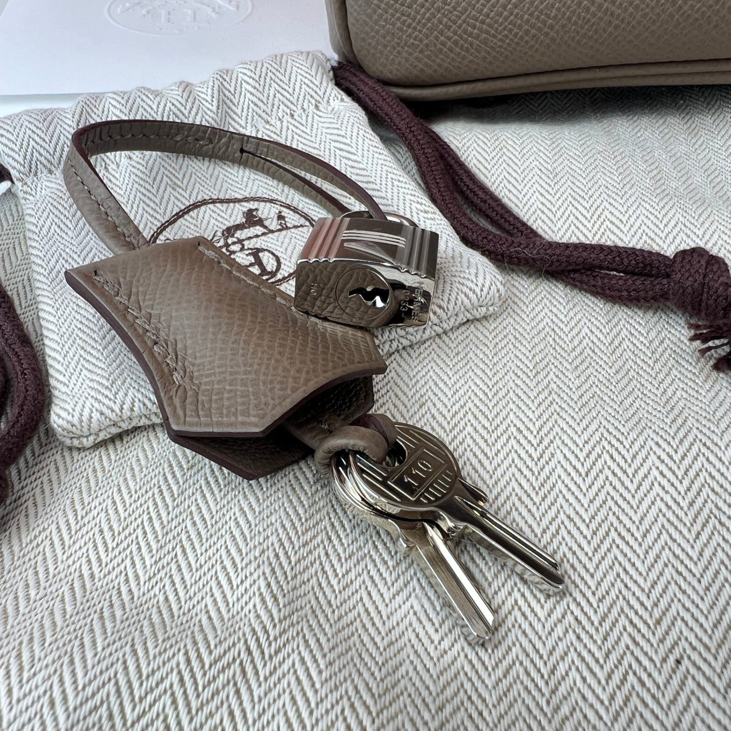 Birkin25 tricolor バーキン25 トリコロール Etoupe エトープ PHW シルバー金具 Stamp-B B刻印 Epsom エプソン