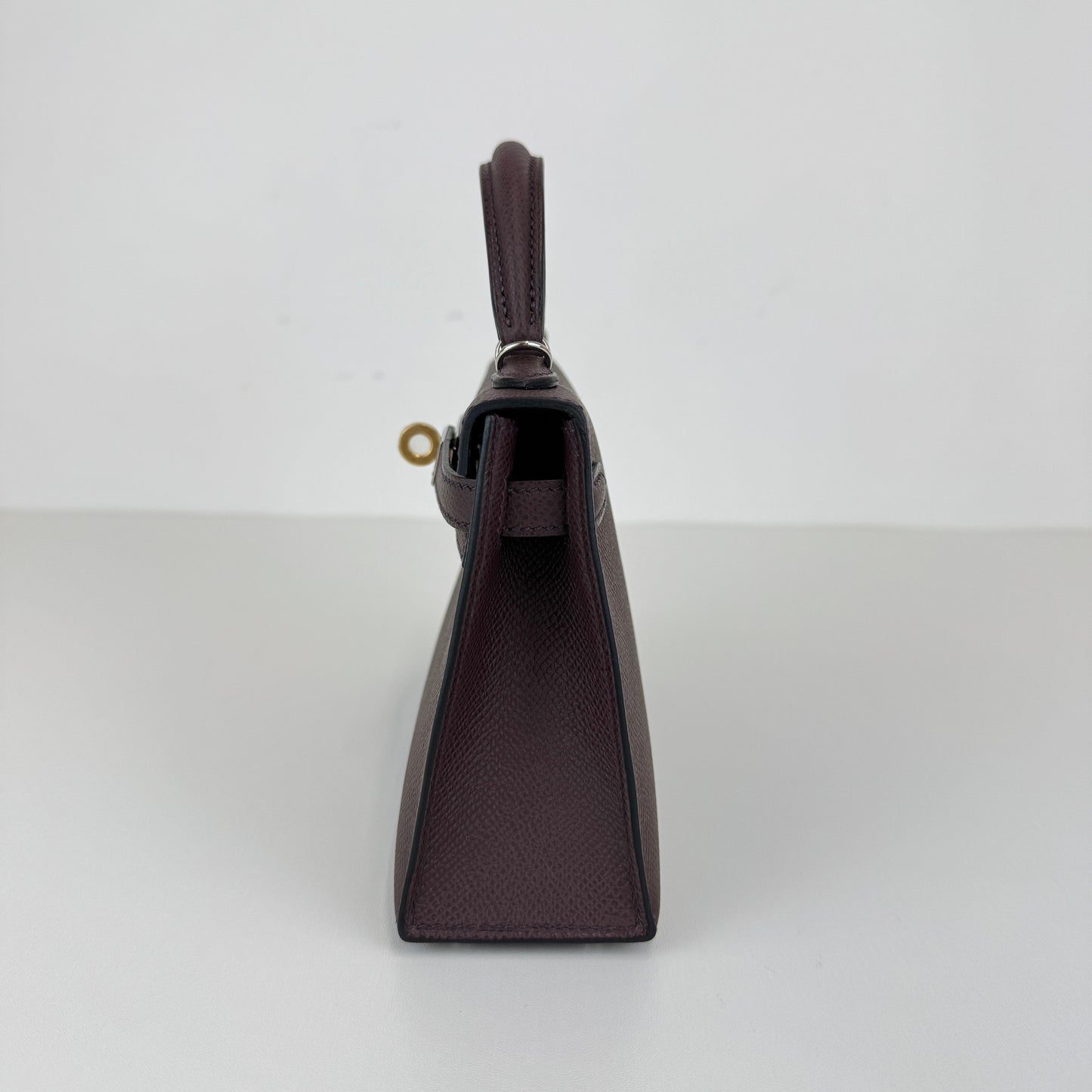 Hermès エルメス Mini kelly ミニケリー Stamp-W W刻印 Epsom エプソン Rouge sellier ルージュセリエ EHW エレクトラム金具
