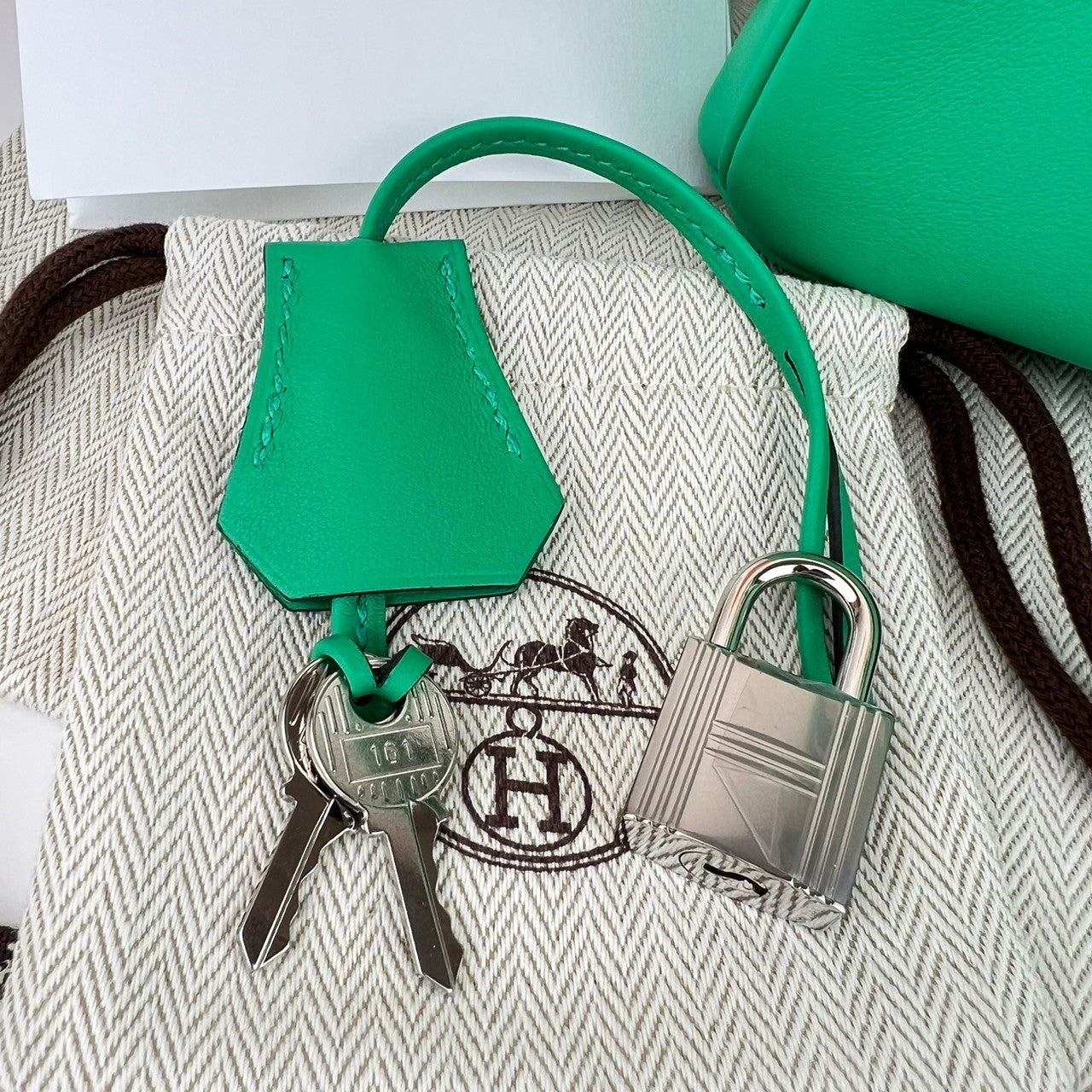 Birkin25 バーキン25 Menthe ミント Swift スイフト PHW シルバー金具 U刻印