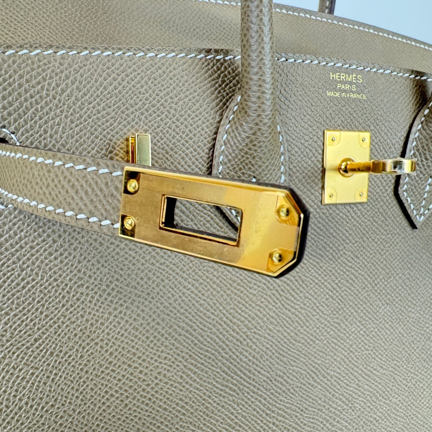 Birkin25 バーキン25 Etoupe エトープ Epsom エプソン GHW ゴールド金具 Stamp-W W刻印