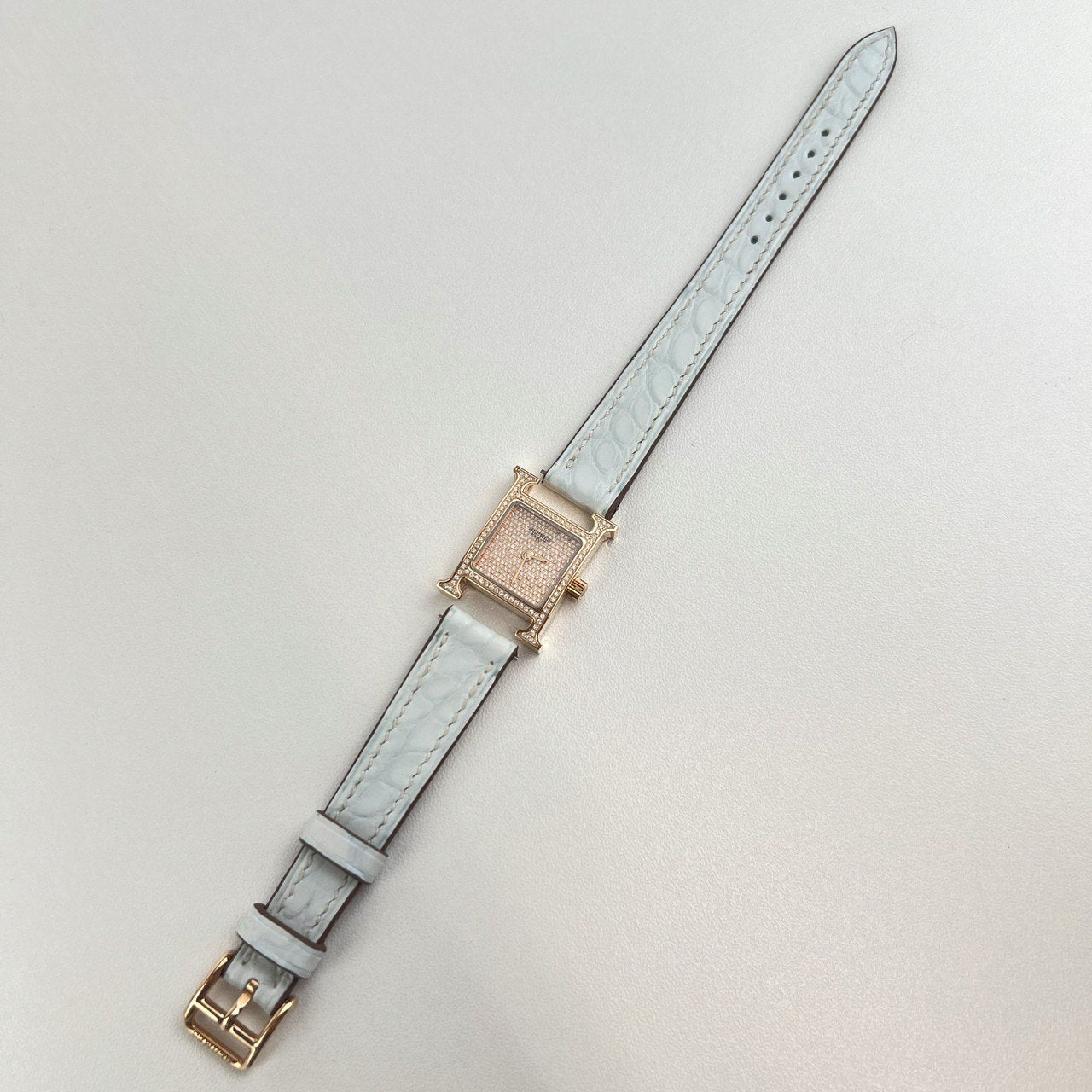 Heure H watch Mini model diamond Hウォッチミニ ダイヤモンド ゴールド 腕時計
