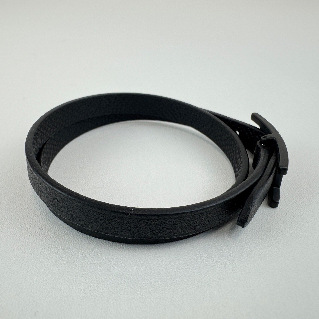 Behapi Double Tour bracelet レザーブレスレット Black ブラック Black Swift スウィフト Epsom エプソン