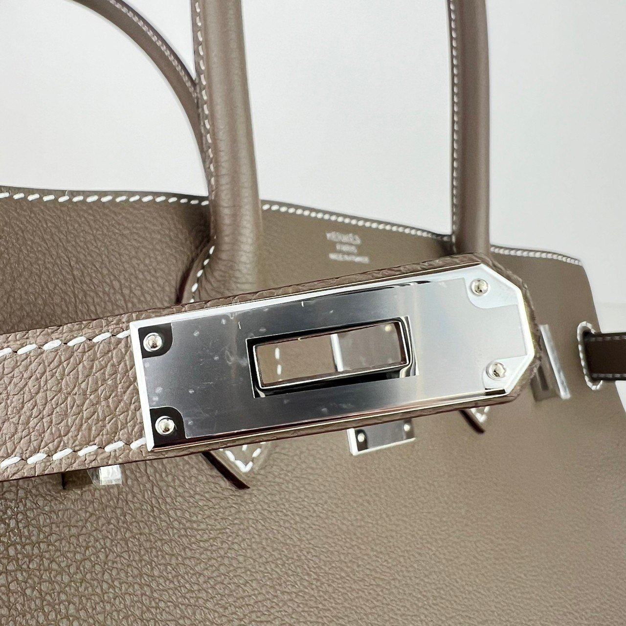 Shoulder birkin 29 ショルダーバーキン29 Etoupe エトープ PHW シルバー金具 Togo トゴ Stamp-W W刻印