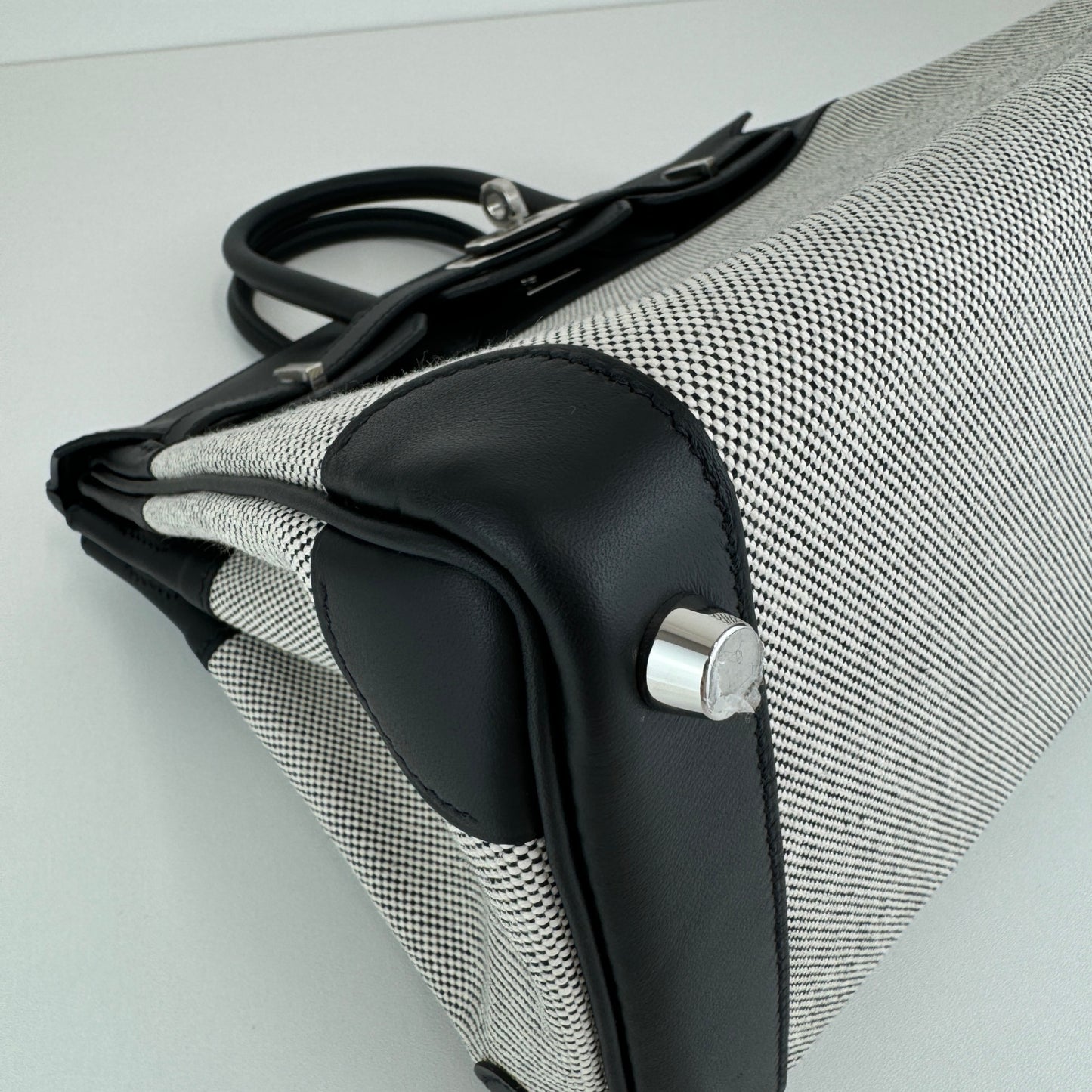 Birkin25 バーキン25 Black ブラック PHW シルバー金具 Stamp-B B刻