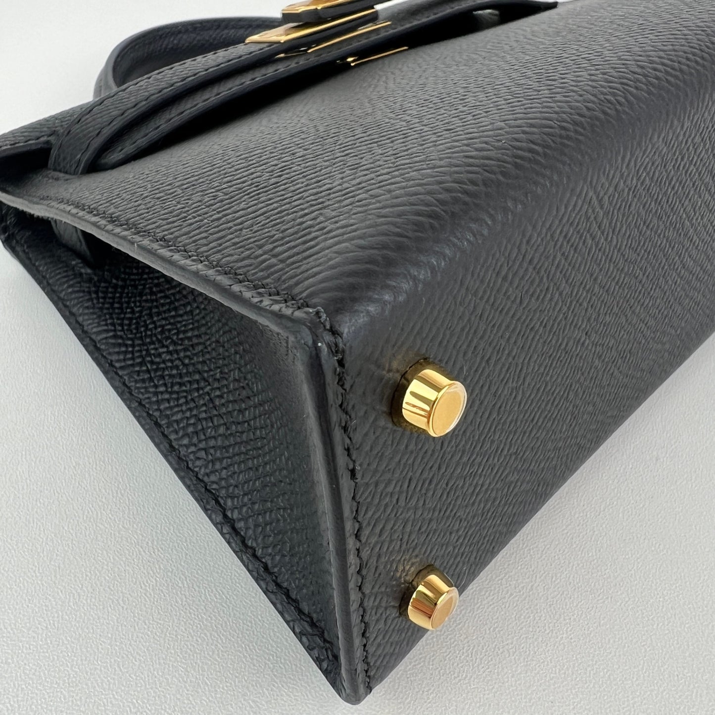Mini kelly ミニケリー Black ブラック GHW ゴールド金具 Stamp-W W刻印 Epsom エプソン