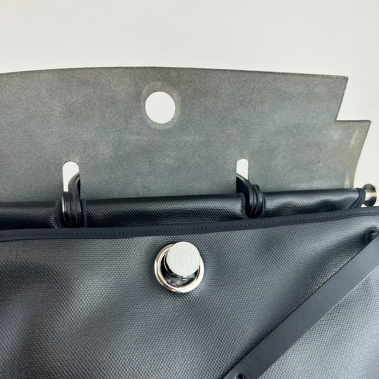 Herbag zip 39 MM エールバッグジップ39 MM Black ブラック Toile H/Berlin/Vash hunter トワルアッシュ/ベルリーヌ/ヴァッシュハンター PHW シルバー金具 Stamp-D D刻印
