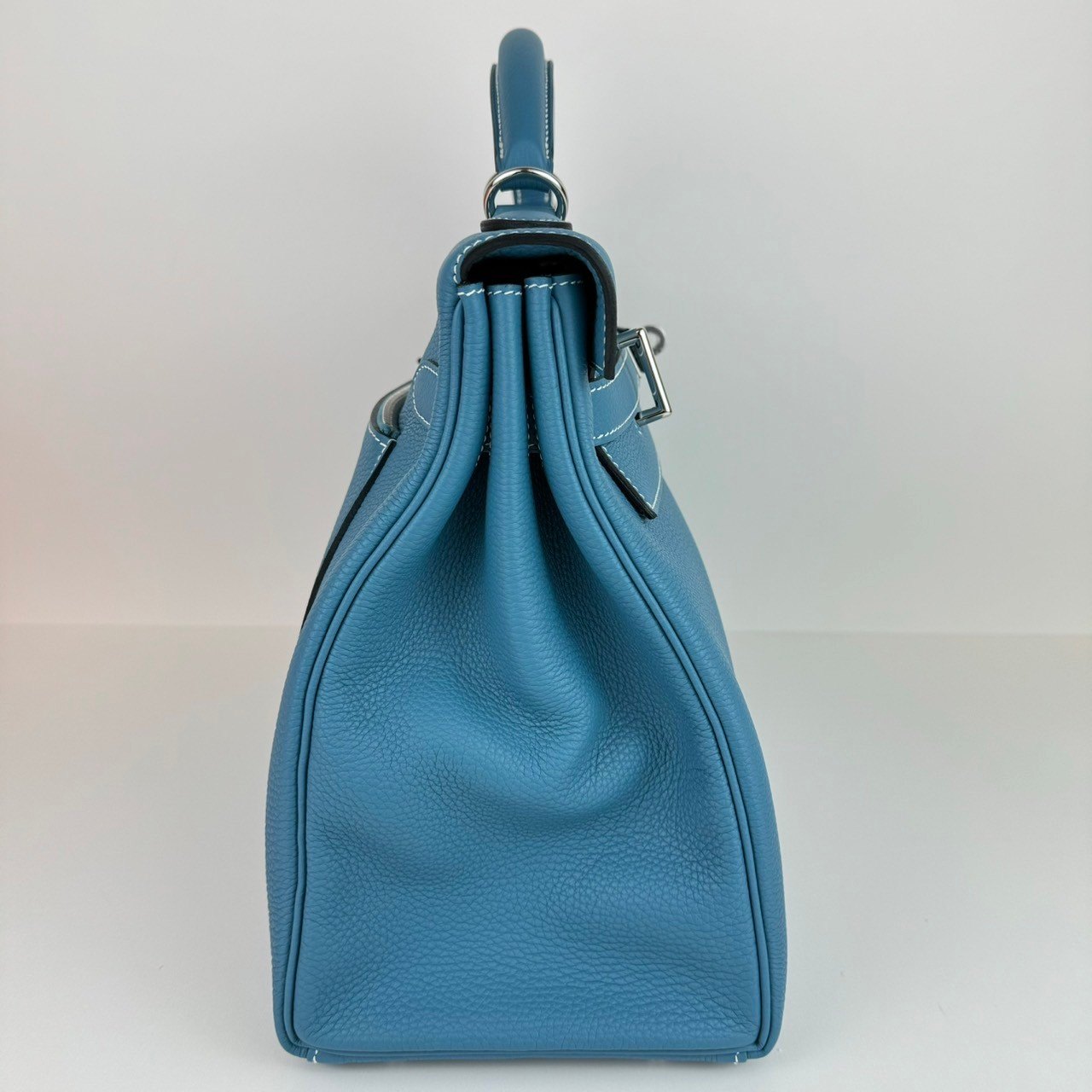Kelly42 maxi ケリー42 Stamp-B B刻印 Blue jean ブルージーン PHW シルバー金具 Togo トゴ
