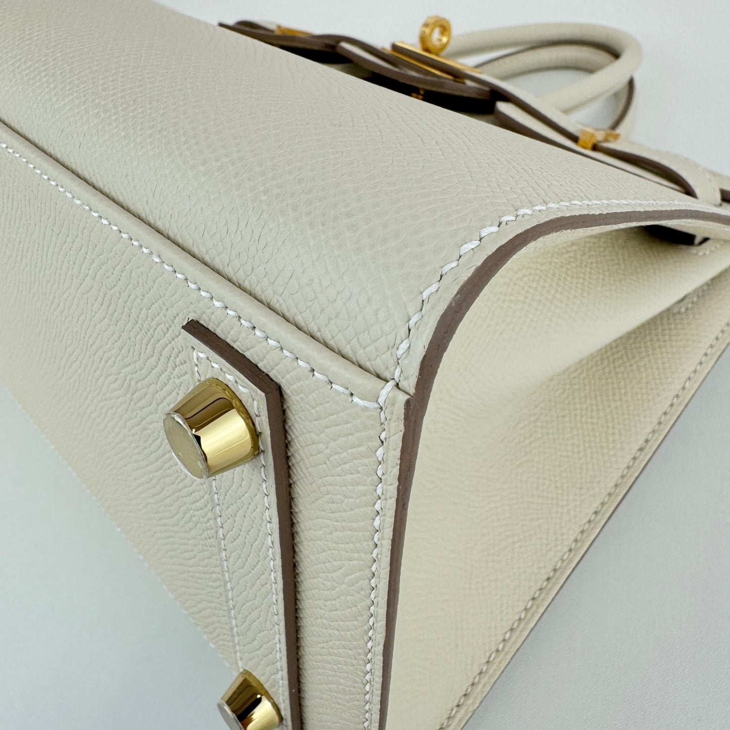 Birkin25 バーキン25 Craie クレ GHW ゴールド金具 W刻印 Epsom エプソン