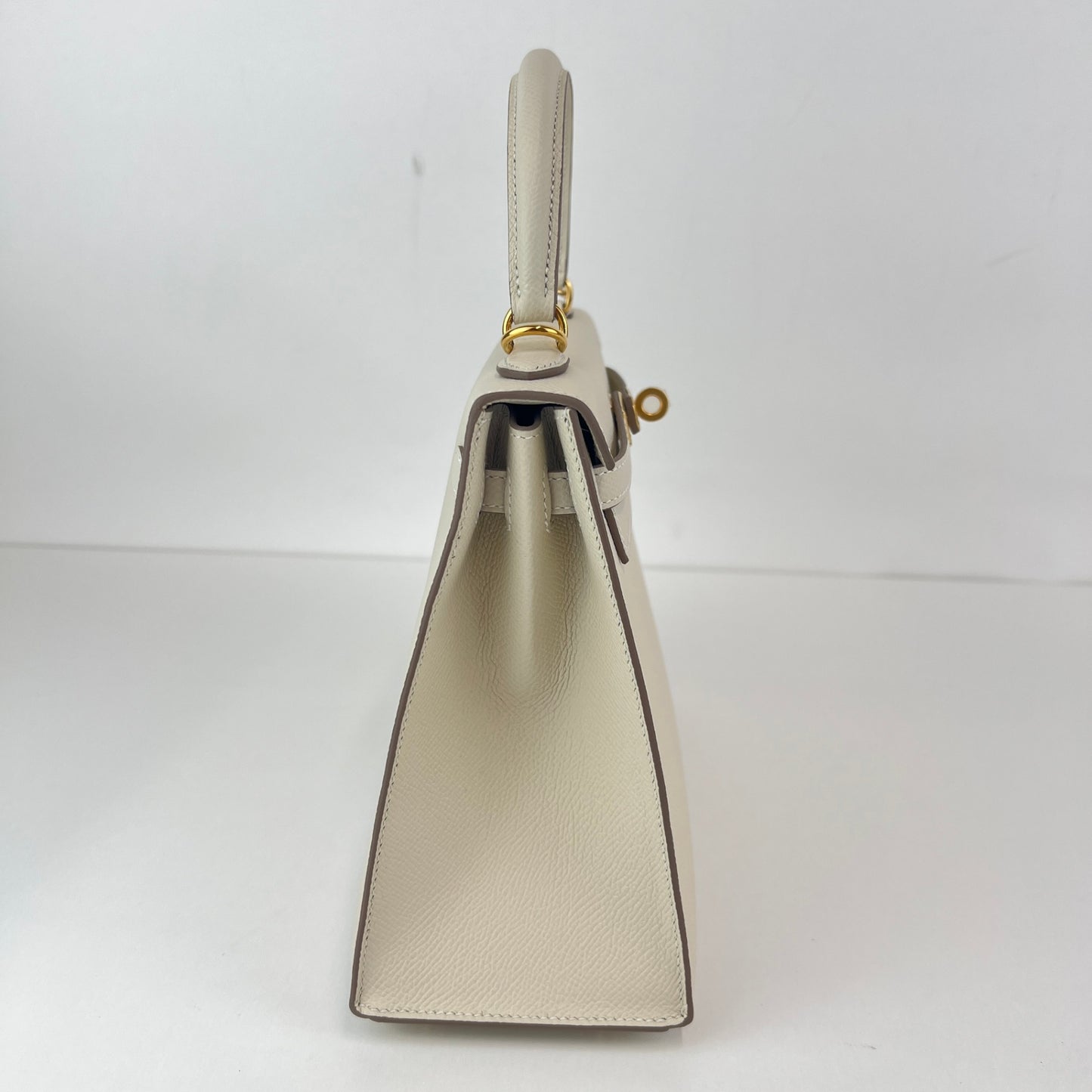 Kelly25 Sellier ケリー25 セリエ Craie クレ GHW ゴールド金具 Stamp-W W刻印 Epsom エプソン