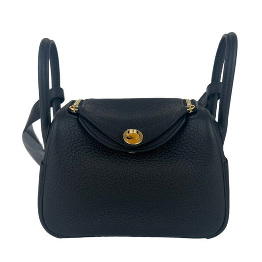 Lindy mini ミニリンディ Black ブラック GHW ゴールド金具 W刻印