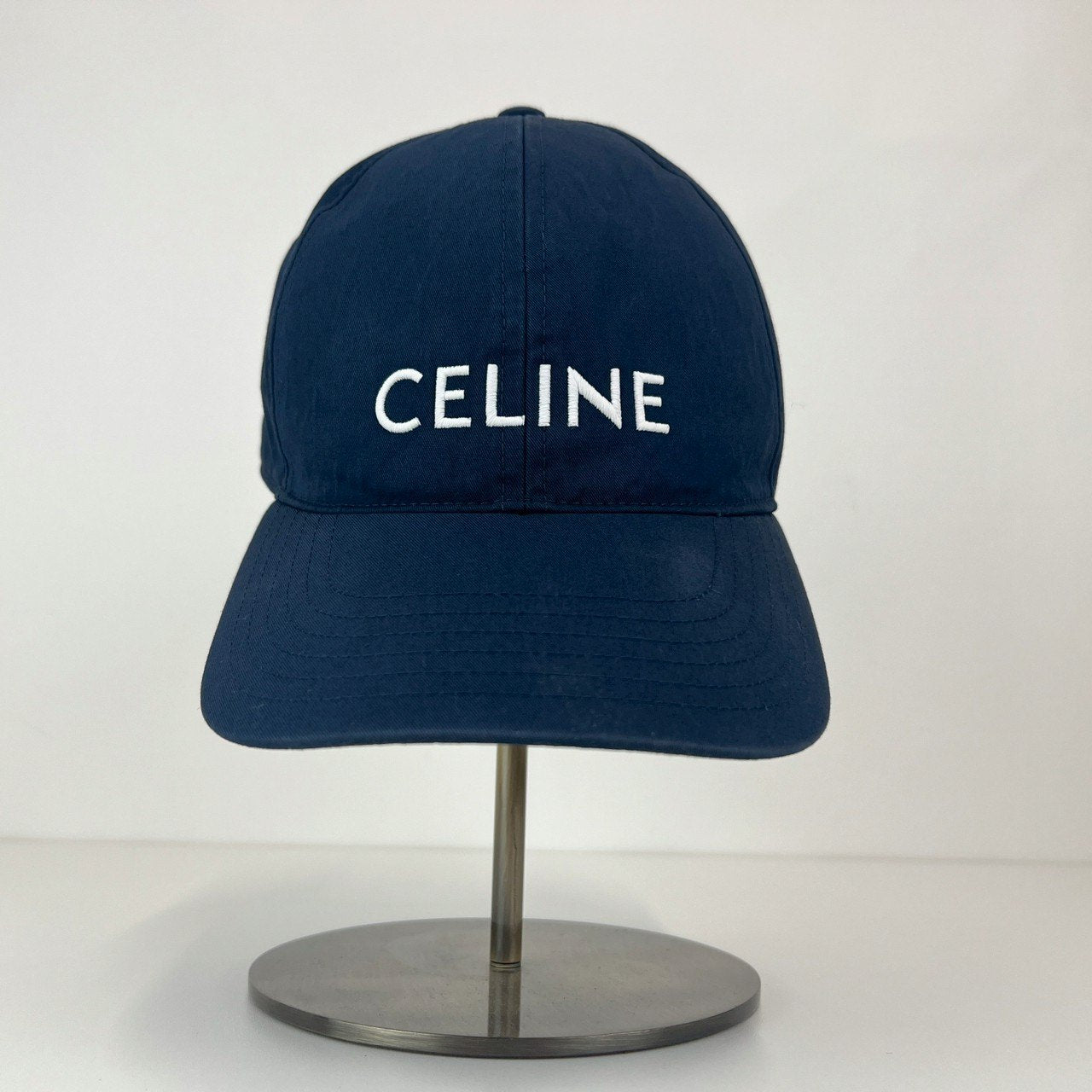 CELINE セリーヌ ベースボールキャップ 綿100% ネイビー