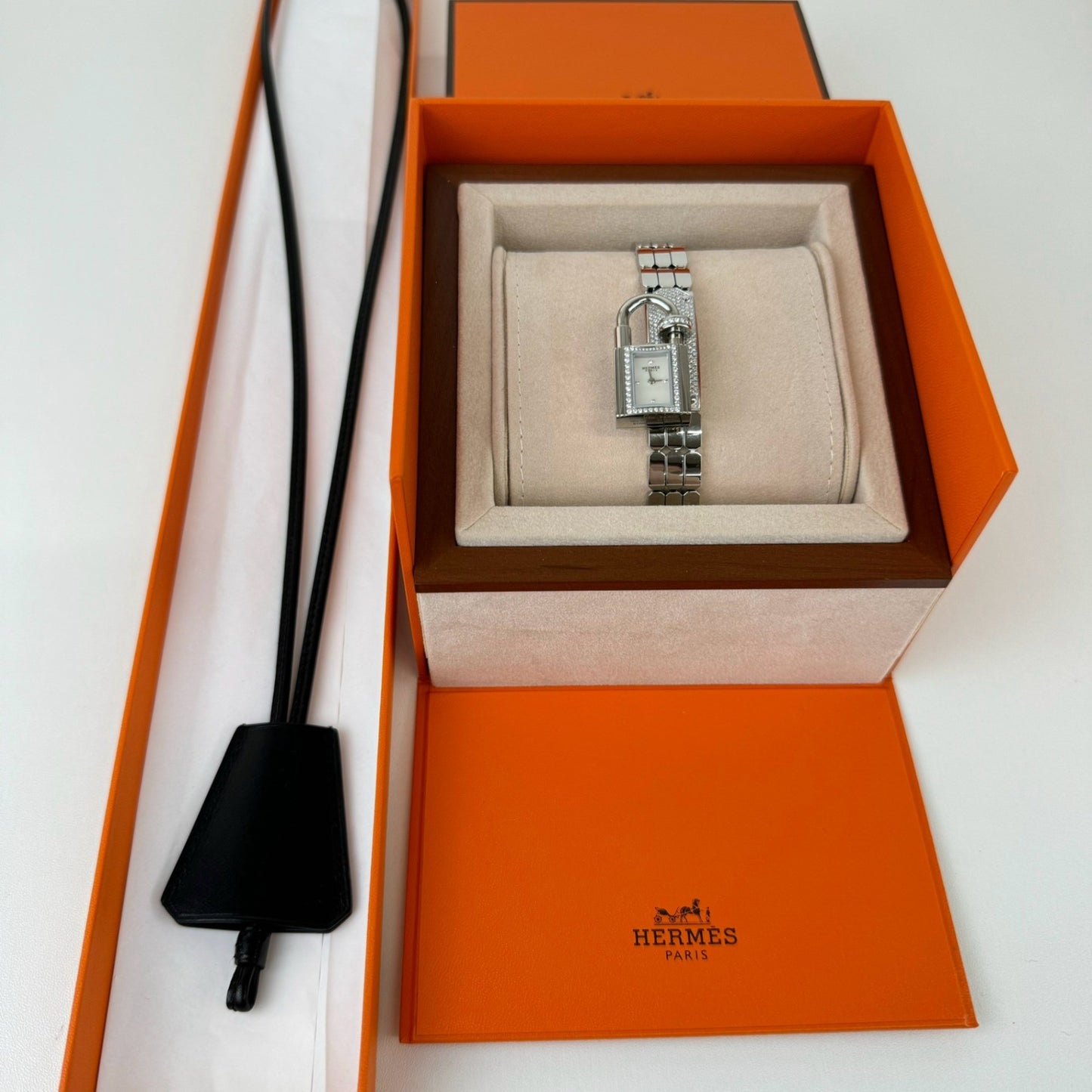 Kelly watch diamond ケリーウォッチダイヤモンド シルバー Box calf ボックスカーフ