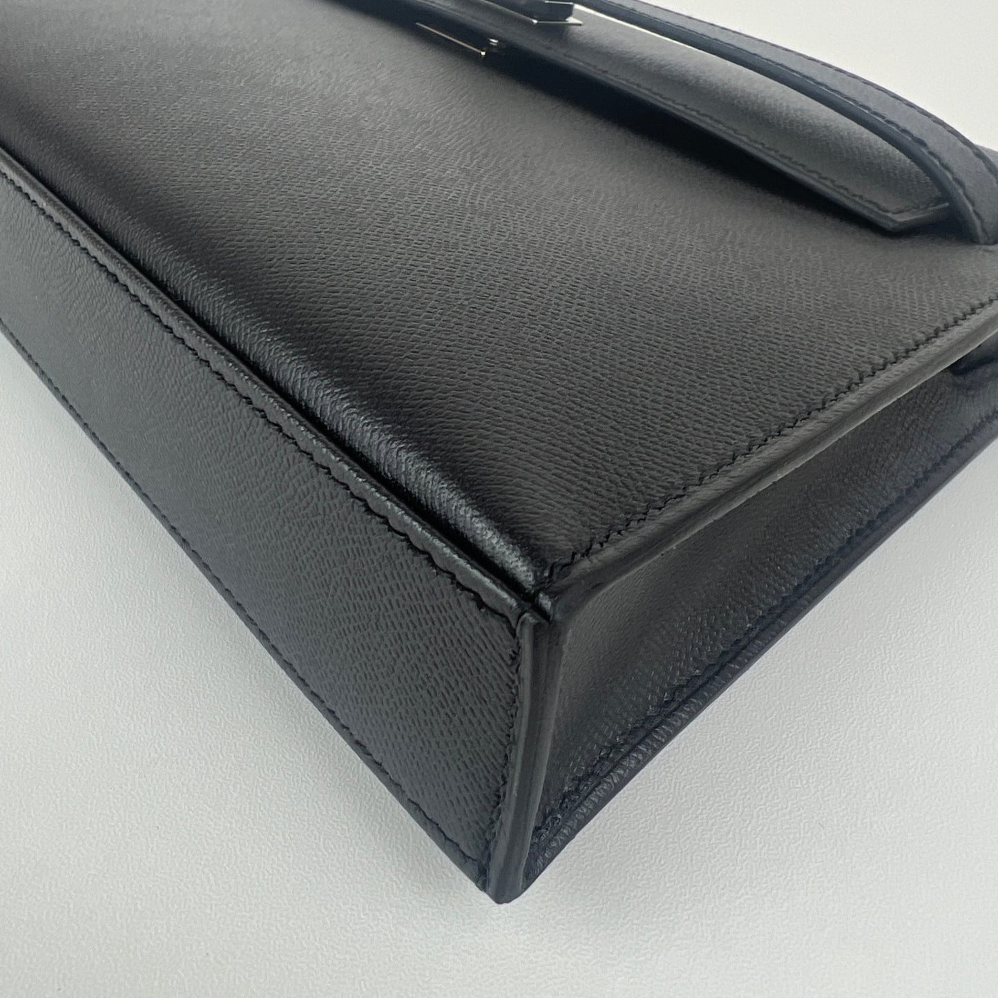 Kelly elan Black ブラック Madame マダム PHW シルバー金具 Stamp-K K刻印