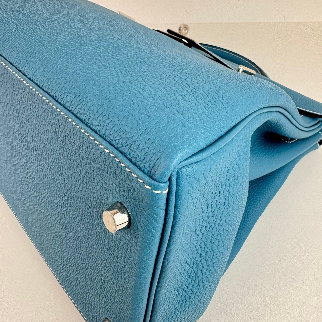 Kelly42 maxi ケリー42 Stamp-B B刻印 Blue jean ブルージーン PHW シルバー金具 Togo トゴ