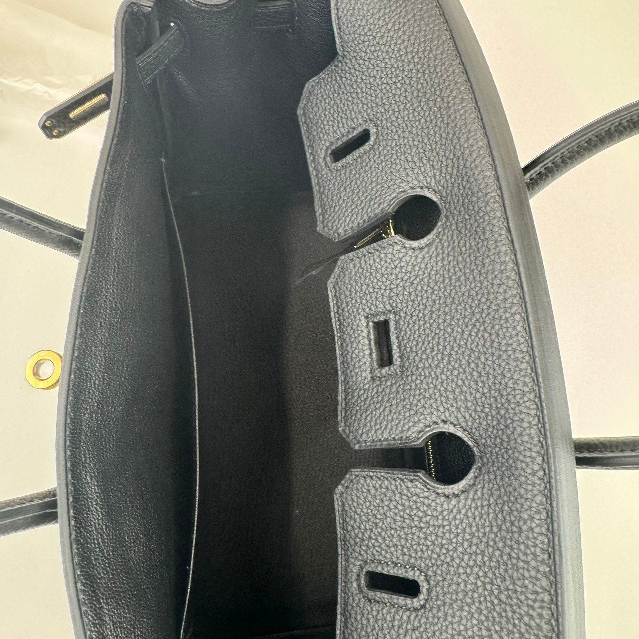 新品未使用 HERMES エルメス Birkin25 バーキン25 Black ブラック Togo トゴ GHW ゴールド金具 B刻