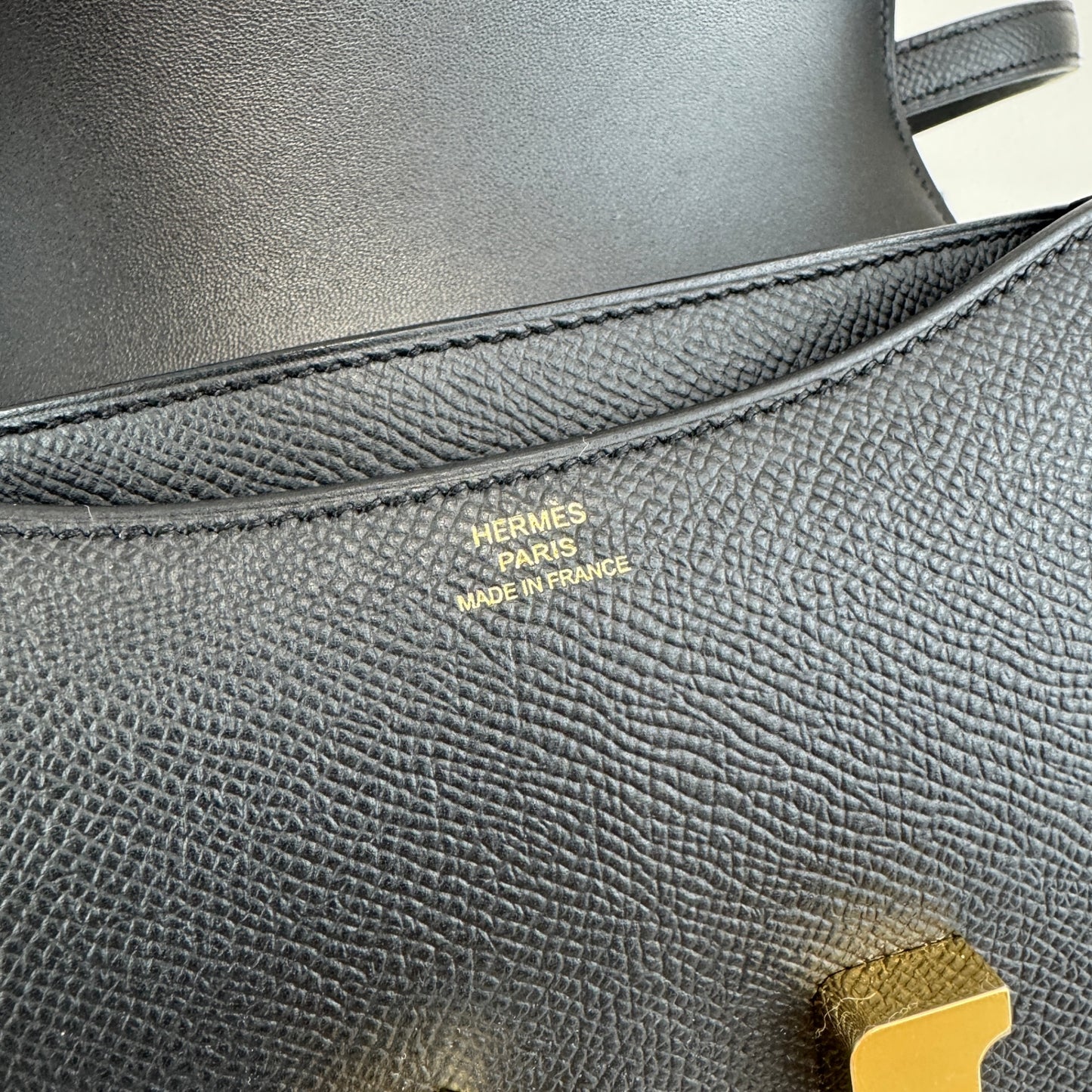 Hermès エルメス Constance mini コンスタンスミニ Stamp-K K刻印 Epsom エプソン Black ブラック GHW ゴールド金具