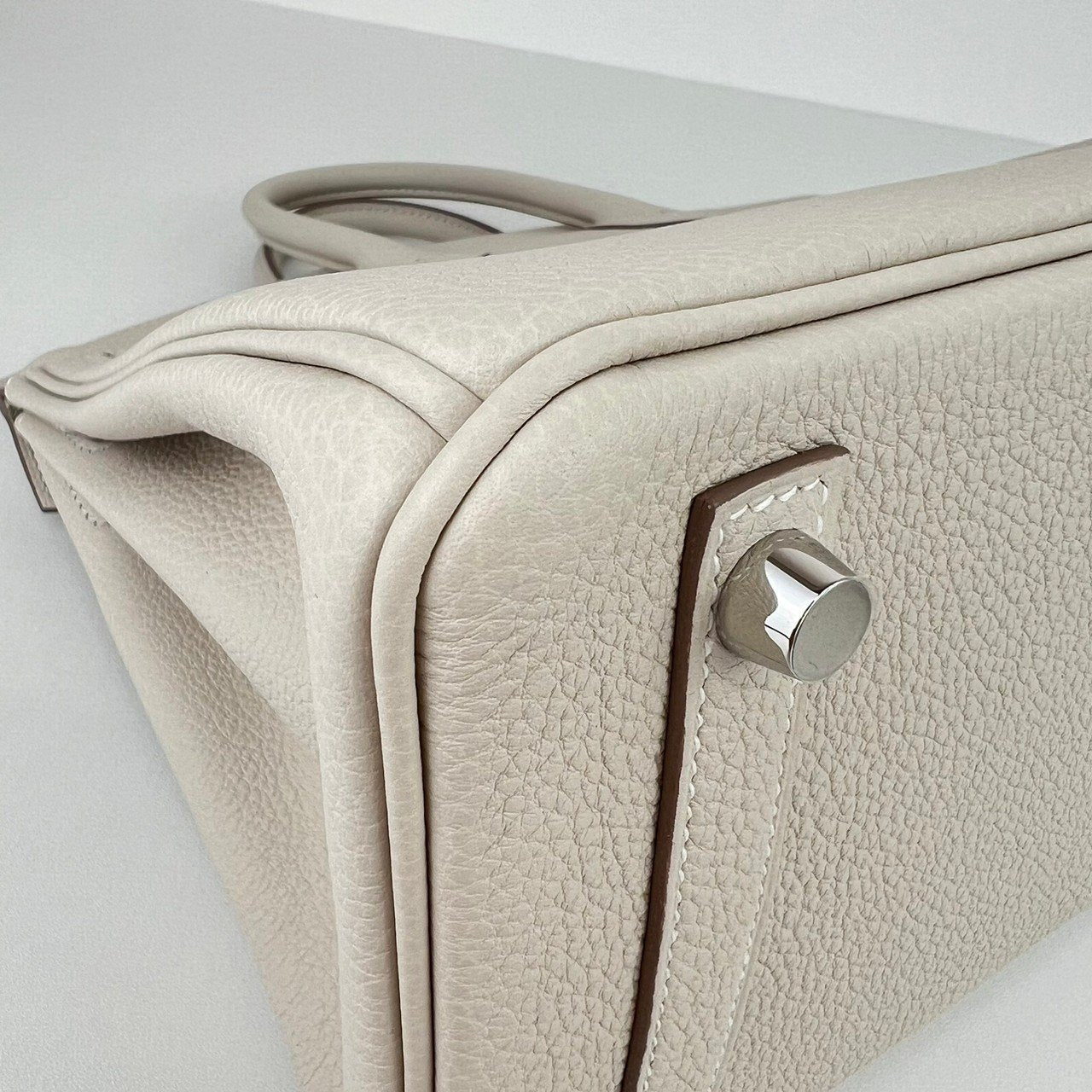 Birkin25 バーキン25 Craie クレ Togo トゴ PHW シルバー金具 Stamp-W W刻印