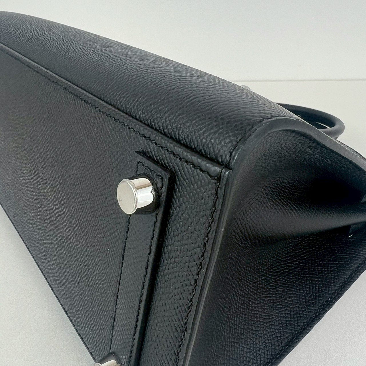 Birkin25 sellier バーキン25 セリエ Black ブラック PHW シルバー金具 Epsom エプソン Stamp-K K刻印