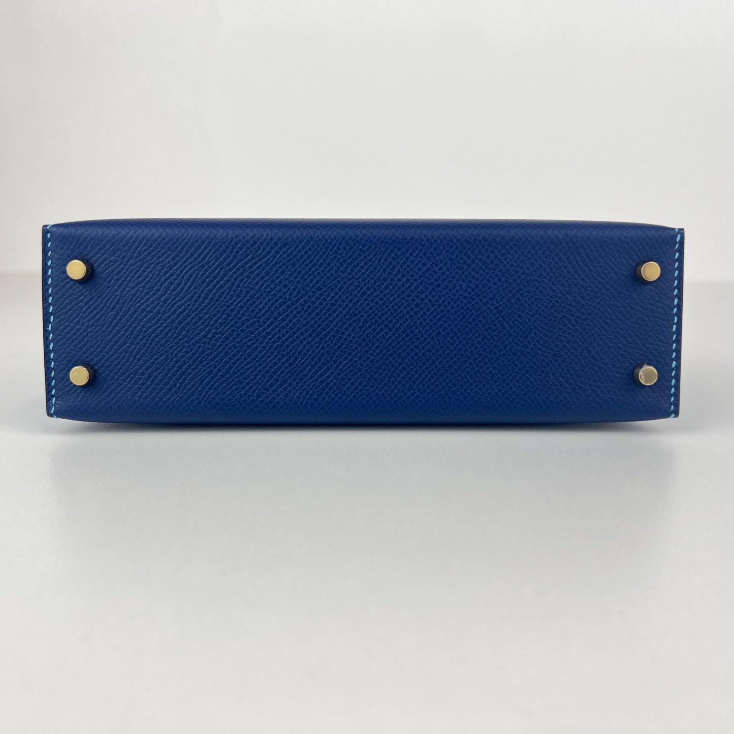 Mini kelly Special order ミニケリー スペシャルオーダー Blue navy/Celeste ブルーネイビー/セレステ PMBHW シャンパンゴールド金具 Stamp-K K刻印