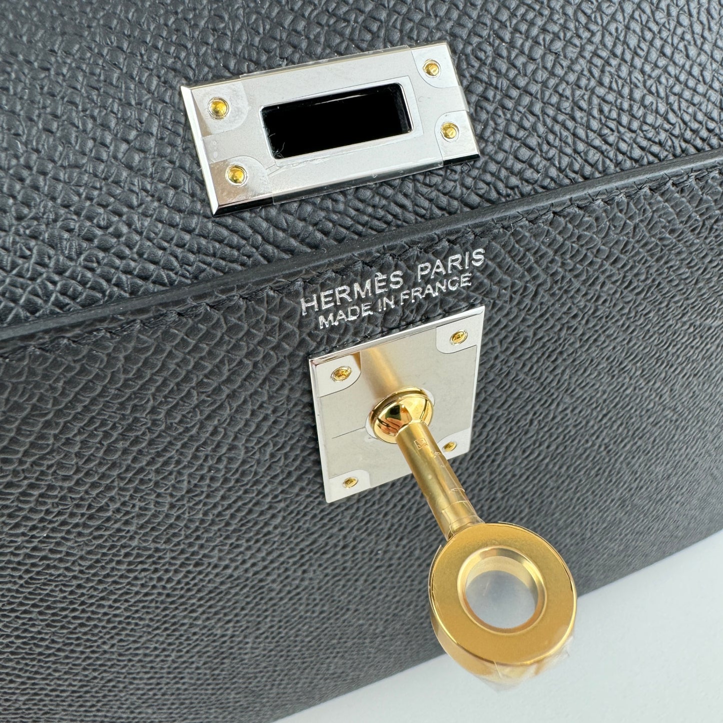 Mini kelly ミニケリー Black ブラック EHW エレクトラム金具 Stamp-K K刻 Epsom エプソン