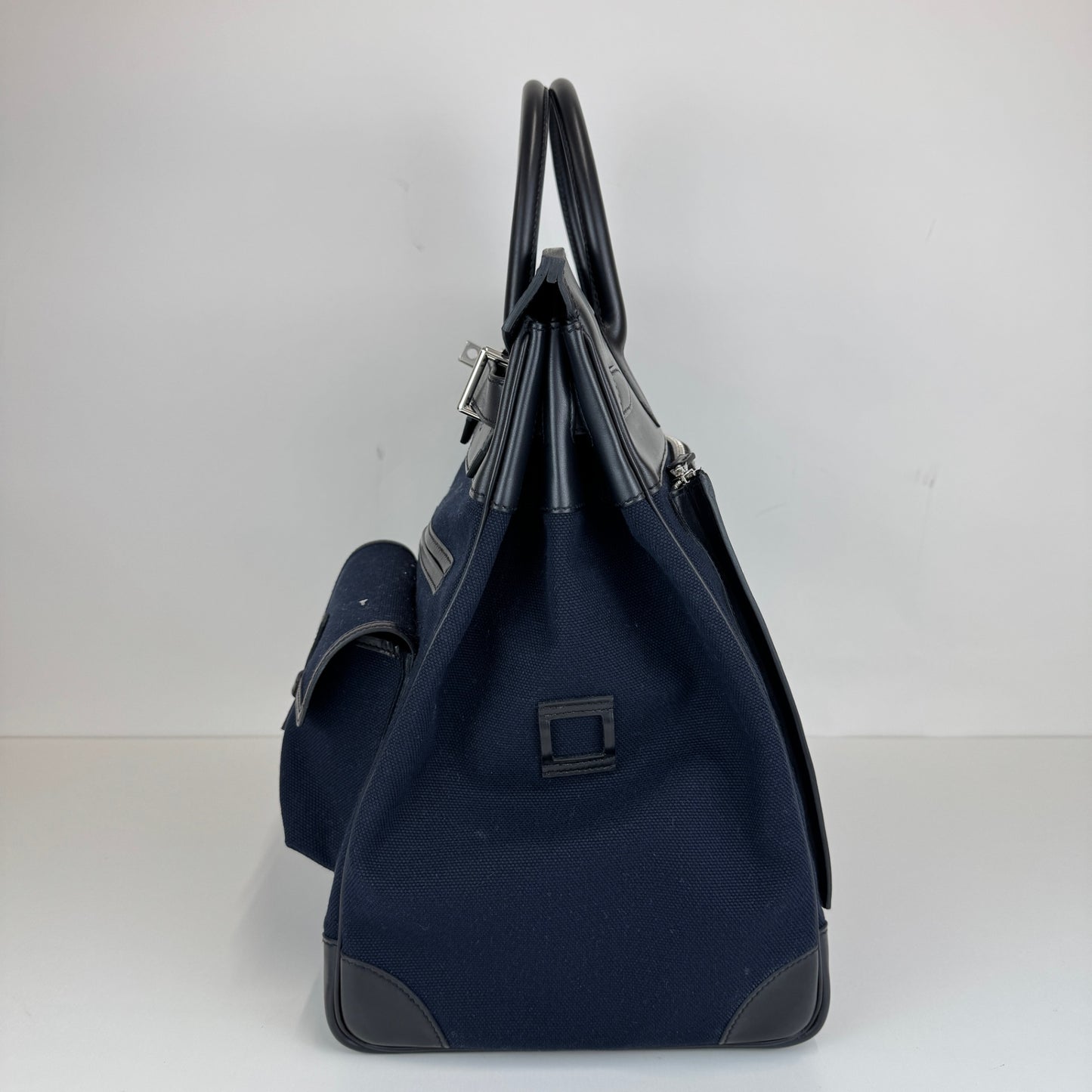Hac 40 cargo オータクロア40 カーゴ Blue marine ブルーマリーン/Black ブラック Toile goeland/Box calf トワルゴエラン/ボックスカーフ PHW シルバー金具 B刻印