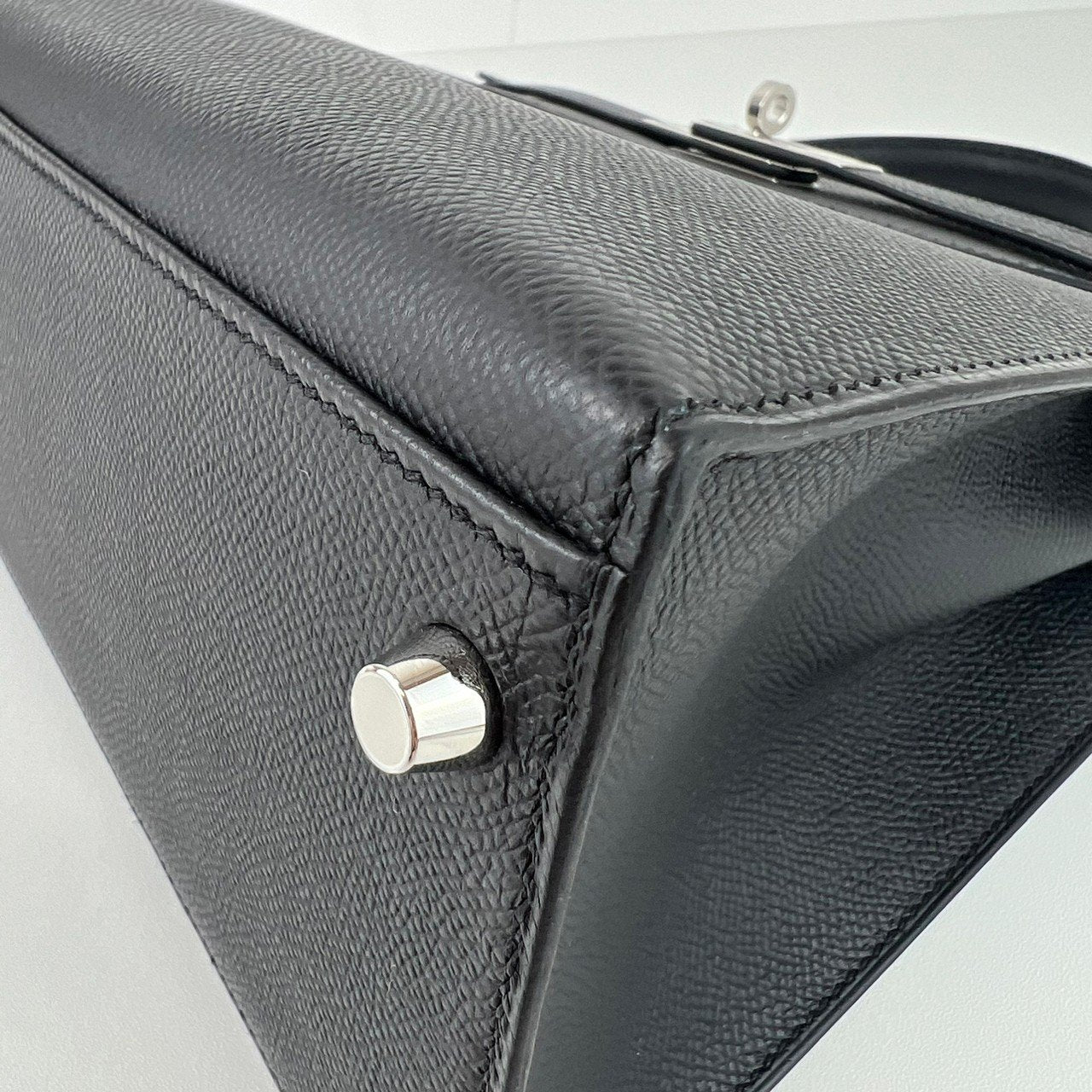 Kelly28 Sellier ケリー28 セリエ ブラック PHW シルバー金具 W刻 Togo トゴ