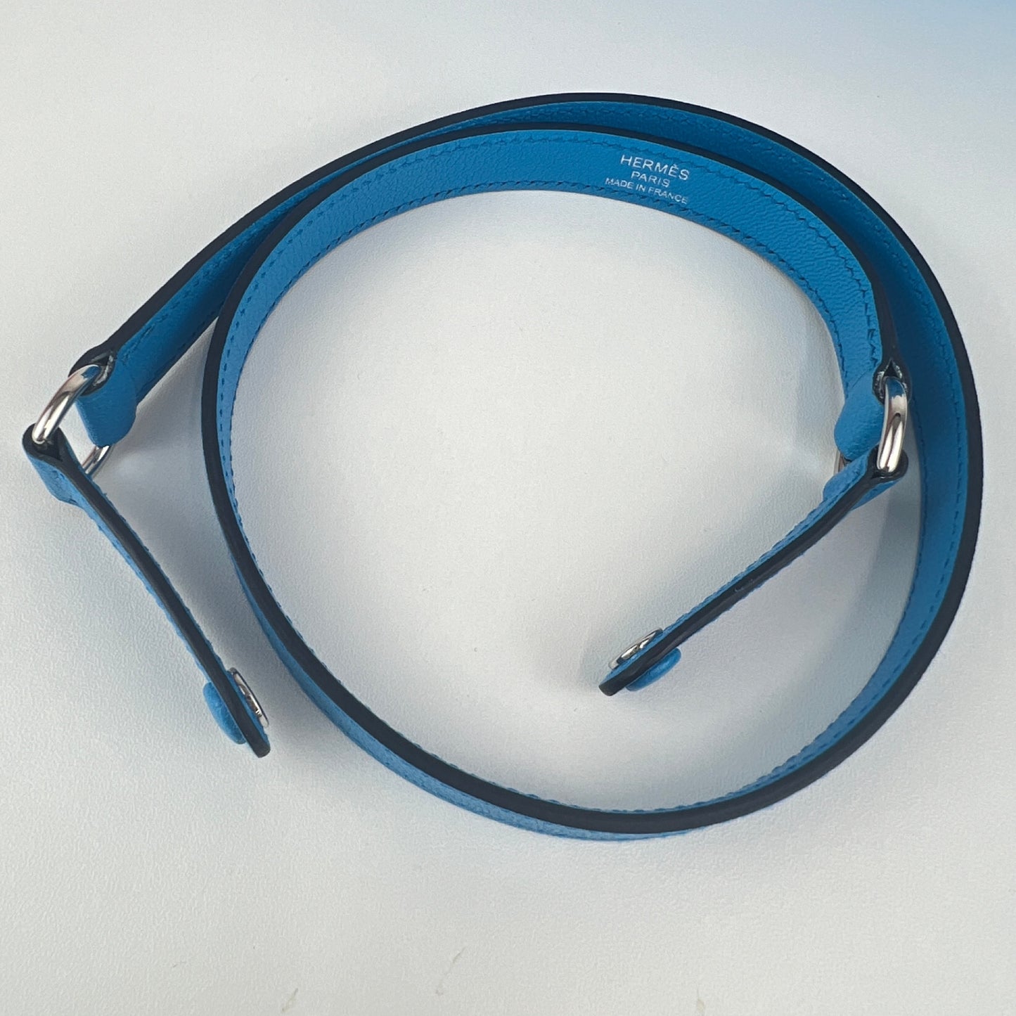 Kelly Elan feather ケリーエランフェザー Blue frida ブルーフリーダ Chevre シェーブル PHW シルバー金具 Stamp-B B刻印