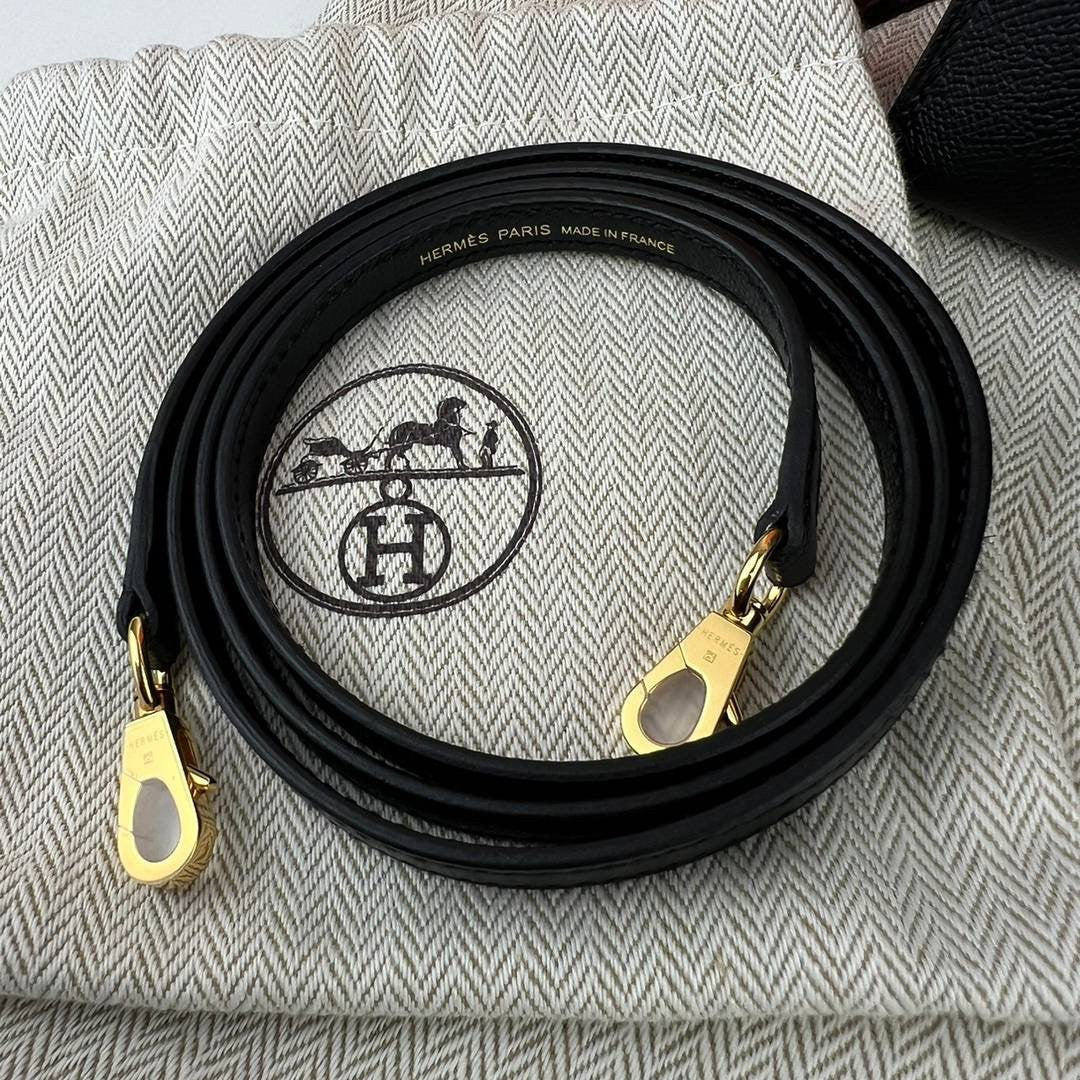 Mini kelly touch ミニケリー タッチ Black ブラック Madame マダム/Alligatorアリゲーター GHW ゴールド金具 Stamp-B B刻印