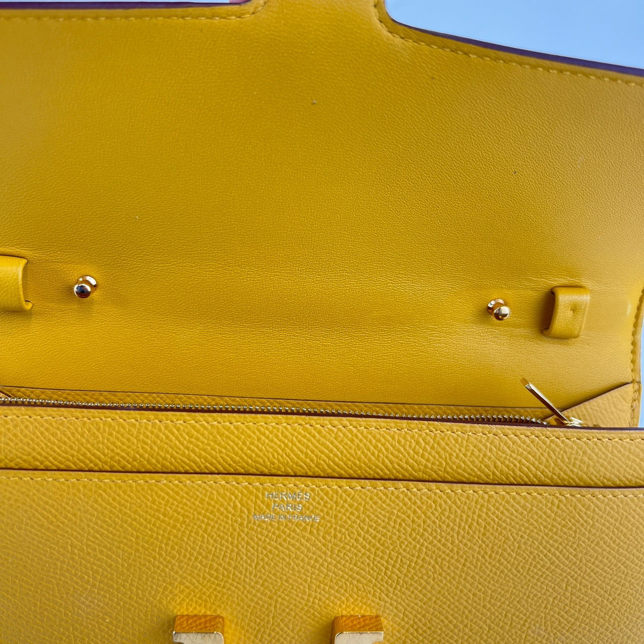 Constance To Go コンスタンストゥーゴー Jaune naples ジョーヌナプル GHW ゴールド金具 Z刻印 Epsom エプソン