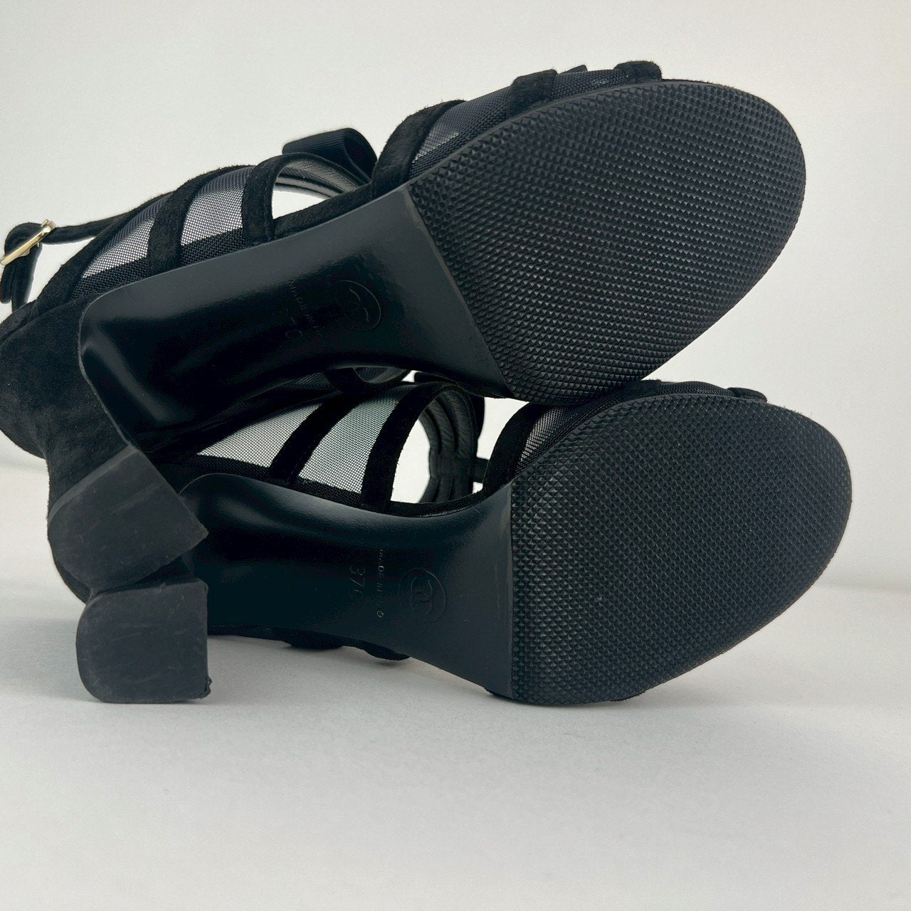 CHANEL シャネル ミュールサンダル ココマーク リボン Black ブラック