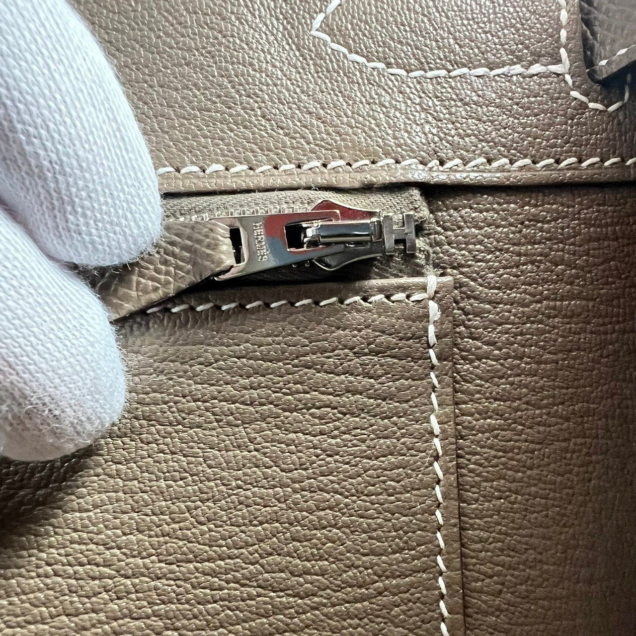 新品未使用 B刻 HERMES エルメス Birkin30 Sellier バーキン30セリエ Etoupe エトープ PHW シルバー金具