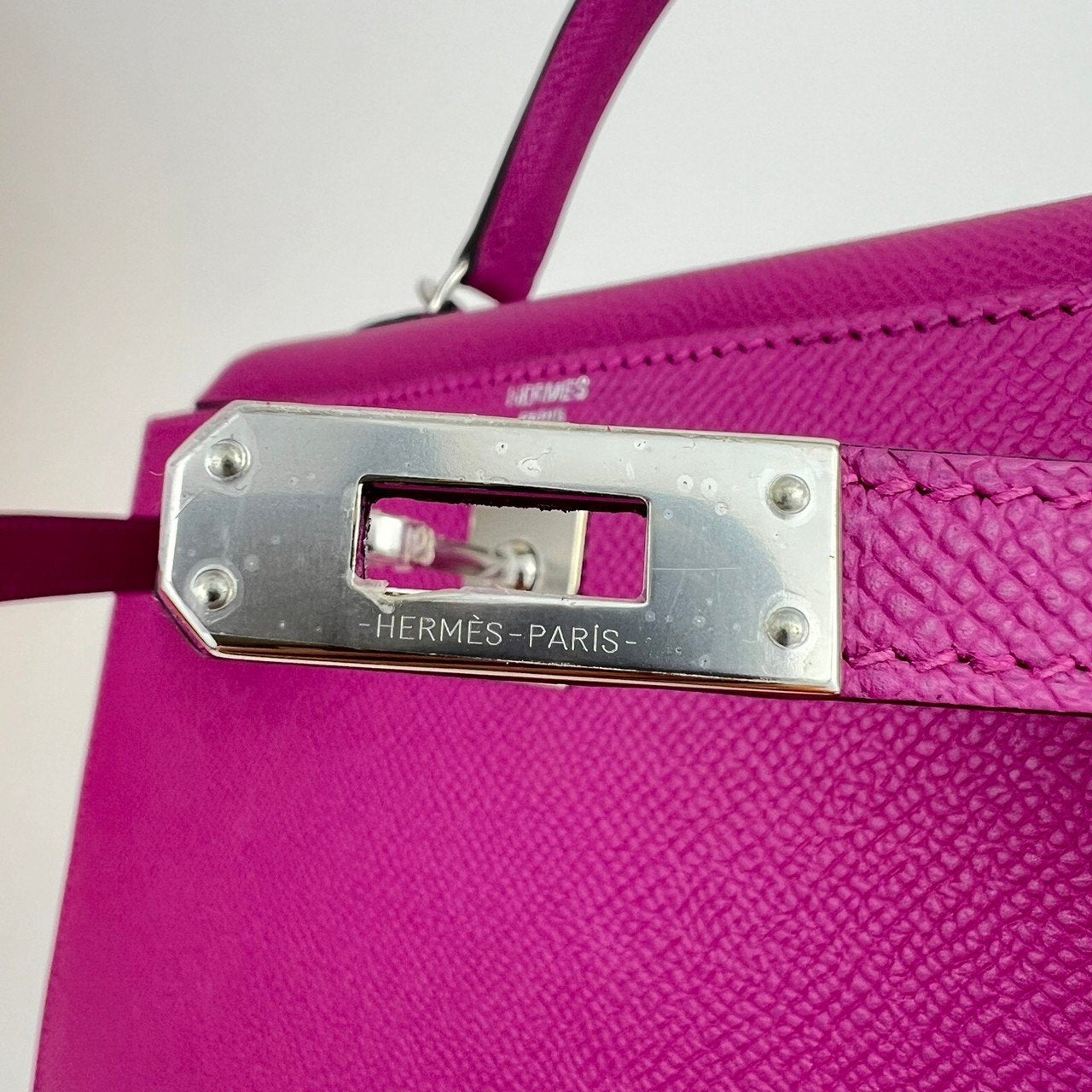 Kelly25 Sellier ケリー25 セリエ Rose pourpre ローズパープル Epsom エプソン PHW シルバー金具 C刻