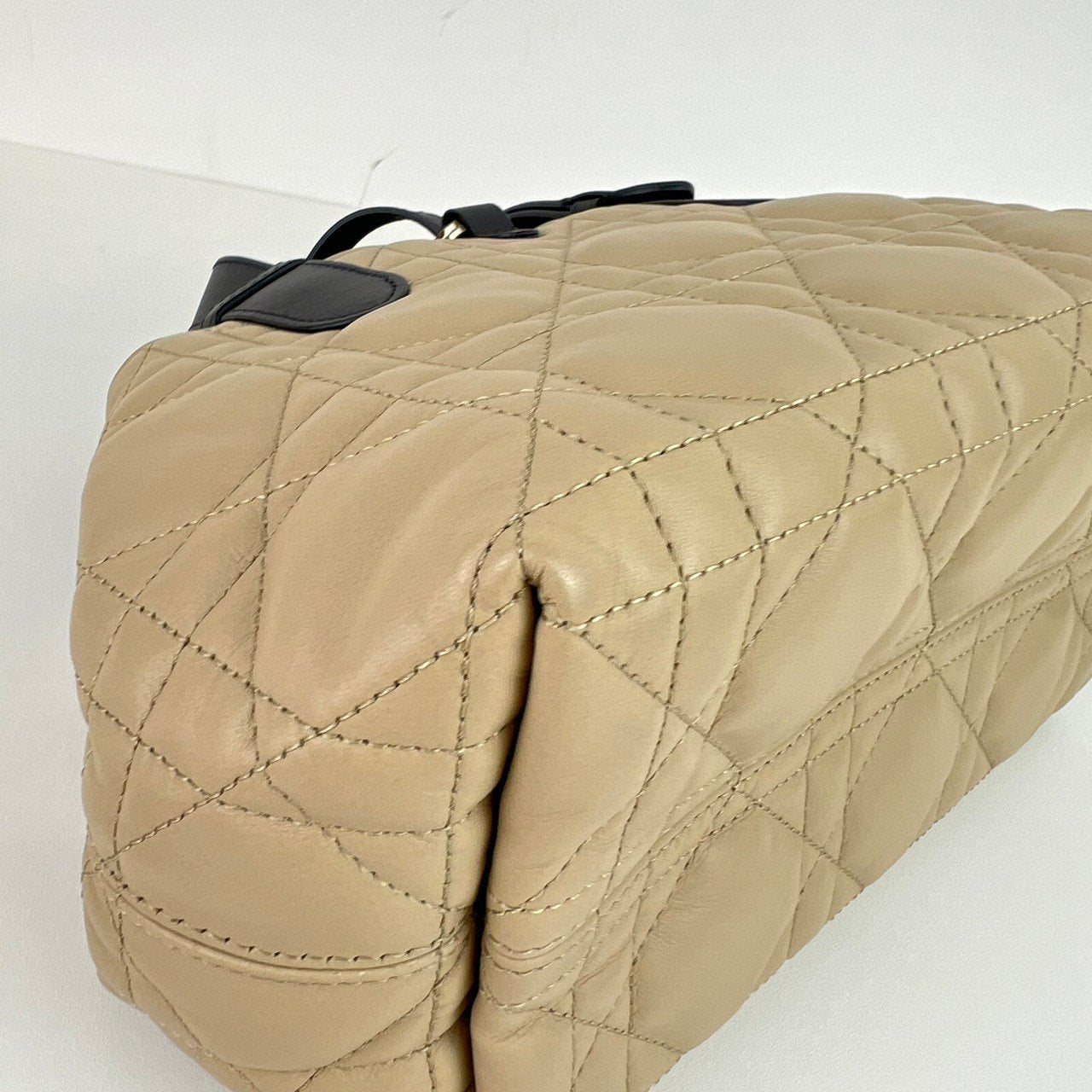 新品未使用 Christian dior ディオール Dior Toujours バッグ スモール Beige/Black ベージュ/ブラック GHW ゴールド金具 Calf レディースバッグ ハンドバッグ