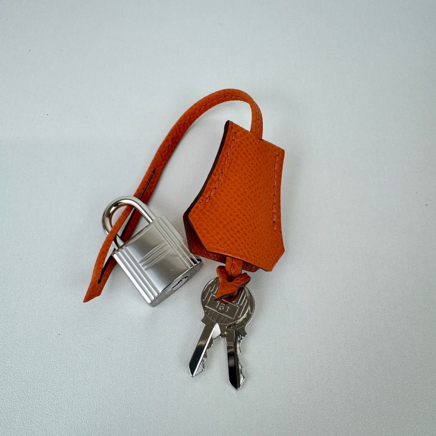 Kelly25 ケリー25 Stamp-W W刻印 Epsom エプソン Orange オレンジ PHW シルバー金具