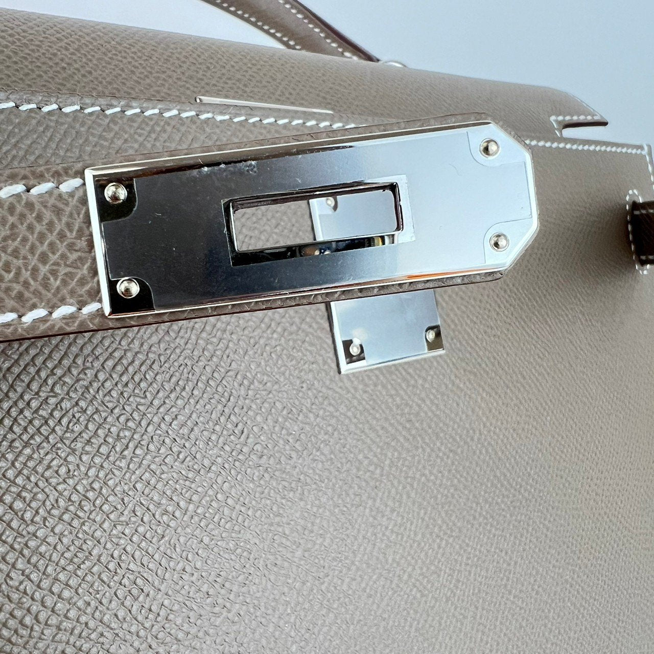 Kelly28 ケリー28 Etoupe エトープ Epsom エプソン PHW シルバー金具 Stamp-W W刻印