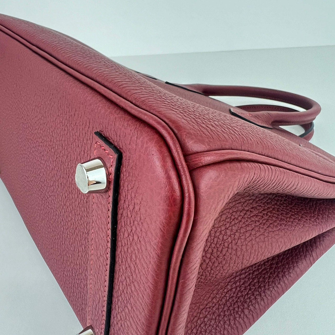 Birkin25 バーキン25 Rouge H ルージュアッシュ Togo トゴ PHW シルバー金具 Stamp-W W刻印