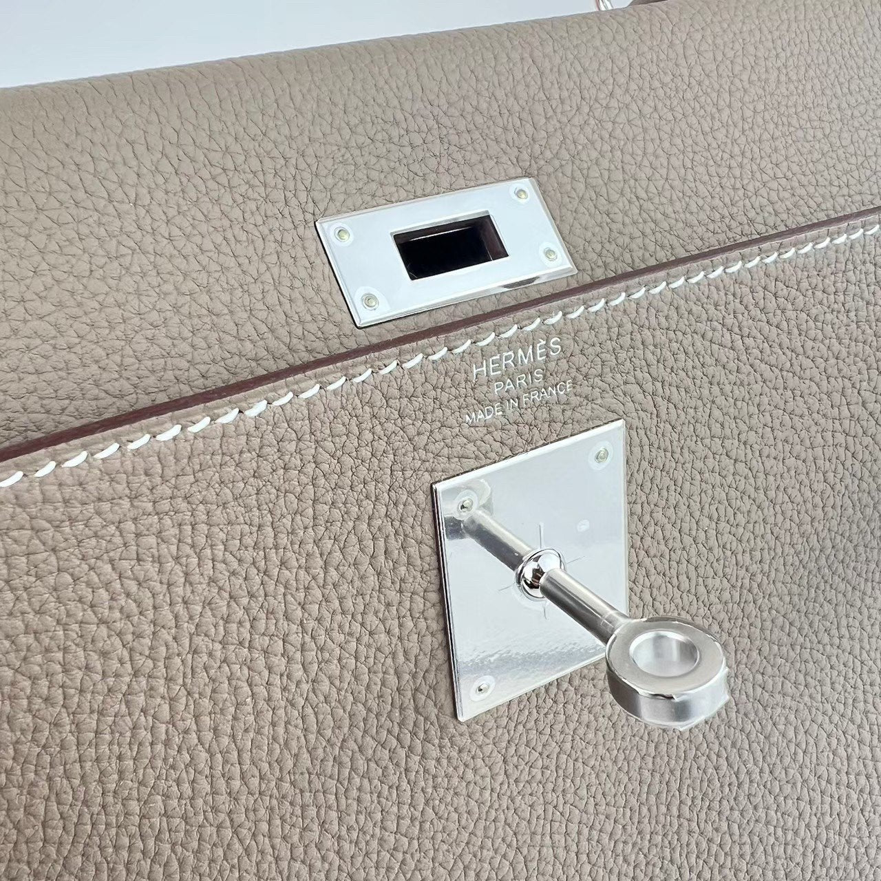 Kelly25 ケリー25 Etoupe エトープ Togo トゴ PHW シルバー金具 Stamp-U U刻印