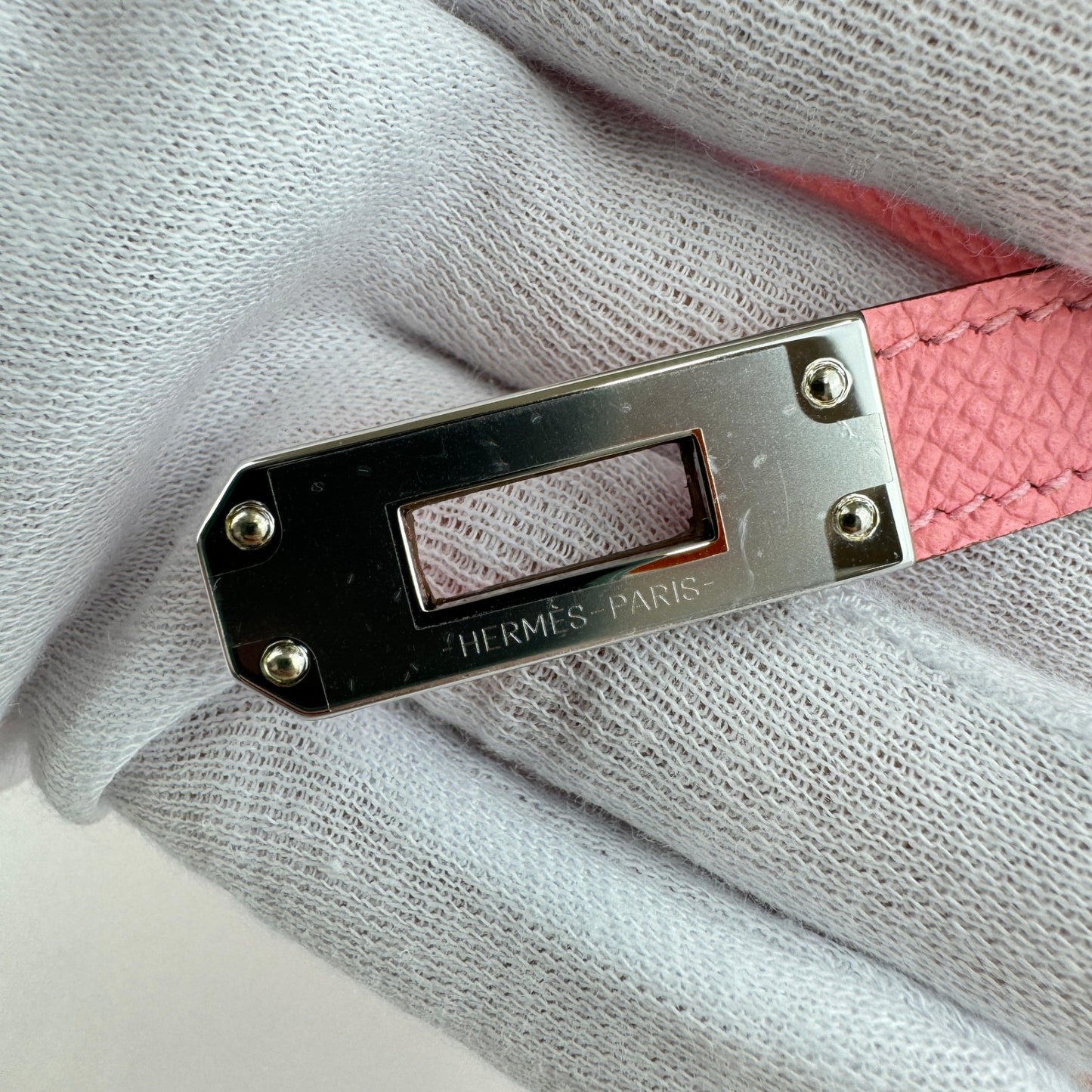 Mini kelly ミニケリー Rose confetti ローズコンフェッティ PHW シルバー金具 Epsom エプソン Stamp-K K刻印