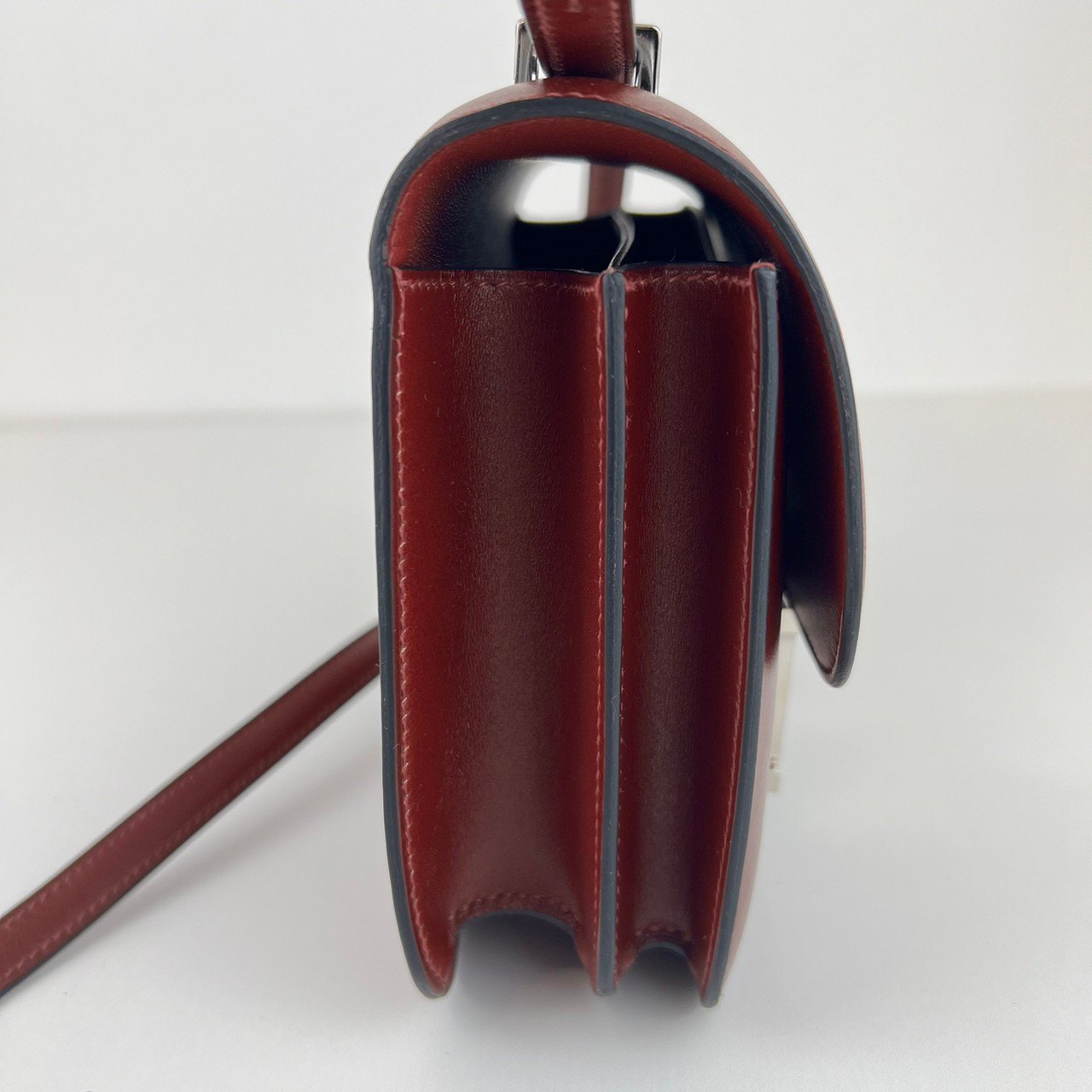 Constance mini コンスタンスミニ Rouge H ルージュアッシュ Box calf ボックスカーフ PHW シルバー金具 Stamp-W W刻印