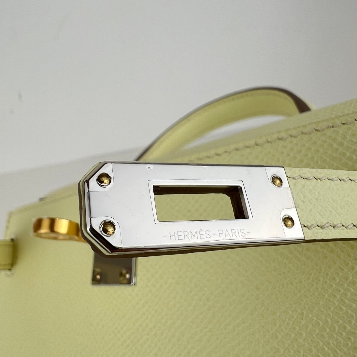 Mini kelly ミニケリー Jaune milton ジョーヌミルトン EHW エレクトラム金具 Epsom エプソン Stamp-W W刻印