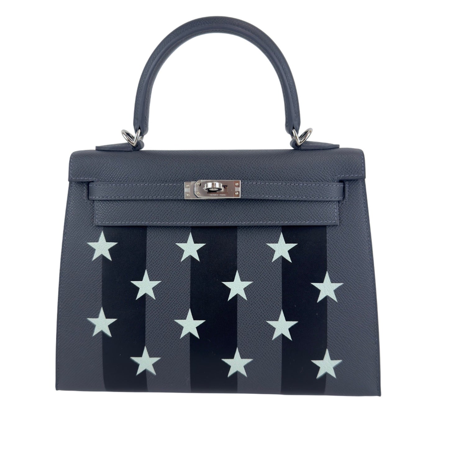 Kelly25 Casague étoilee ケリー25 カザックエトワール Ardoise/Black /Vert peppermint アルドワーズ/ブラック/ヴェールペパーミント PHW シルバー金具 Stamp-W W刻印