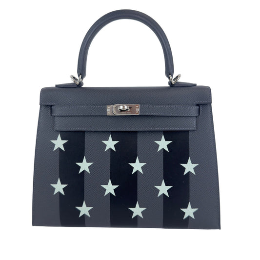 Kelly25 Casague étoilee ケリー25 カザックエトワール Ardoise/Black /Vert peppermint アルドワーズ/ブラック/ヴェールペパーミント  PHW シルバー金具 Stamp-W W刻印