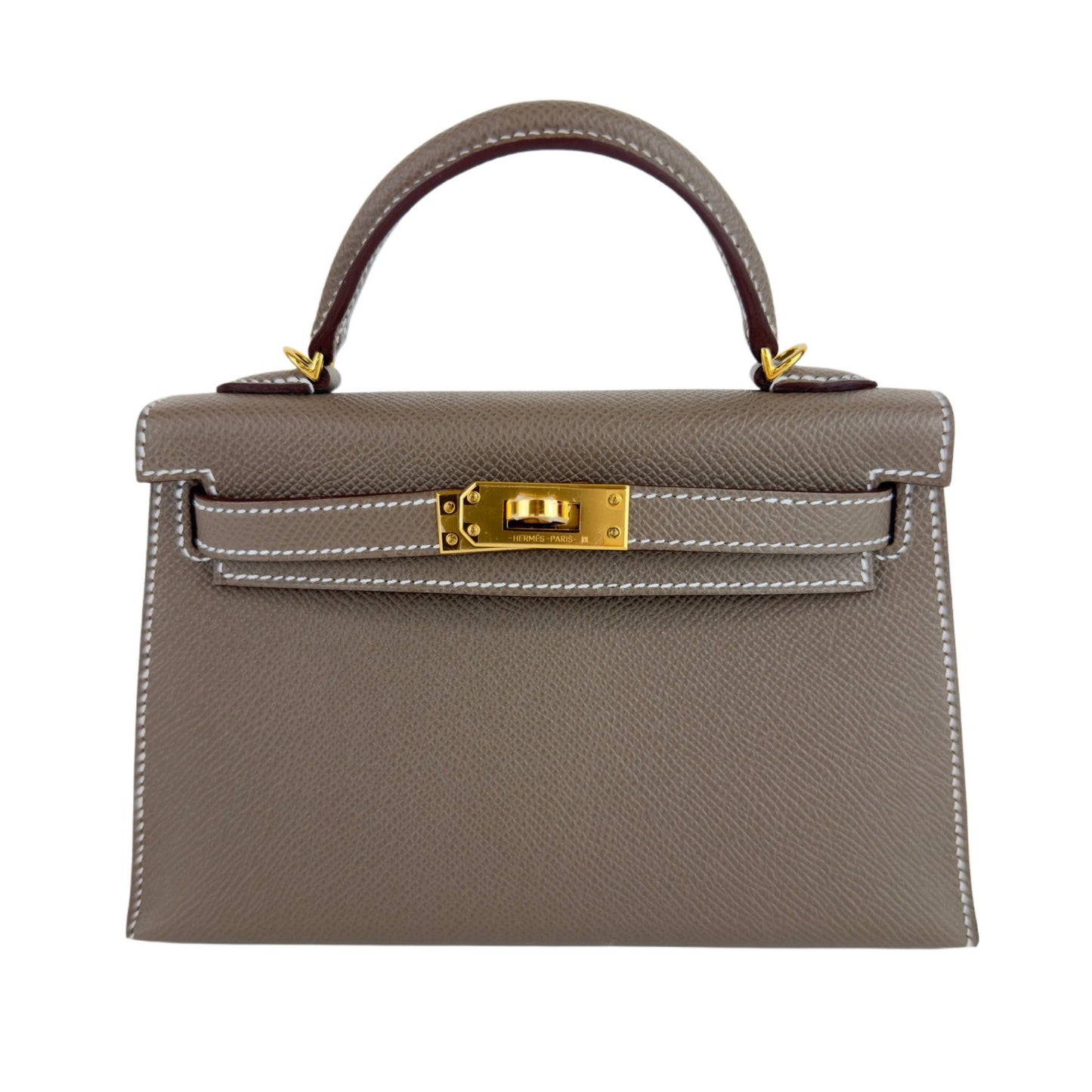 Mini kelly ミニケリー Etoupe エトープ Epsom エプソン GHW ゴールド金具 Stamp-W W刻印
