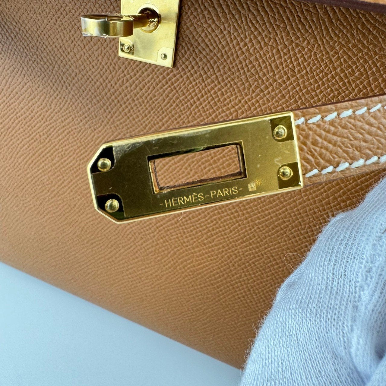 Kelly25 ケリー25 Gold ゴールド Epsom エプソン GHW ゴールド金具 Stamp-W W刻印