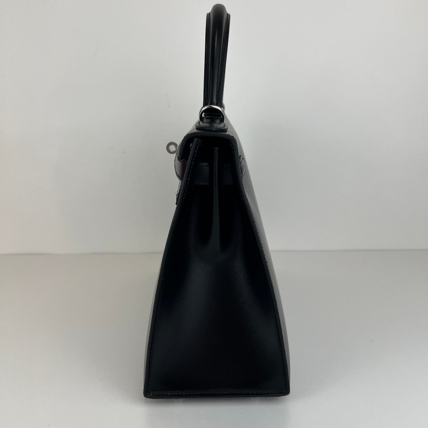Hermès エルメス Kelly28 ケリー28 Stamp-W W刻印 Boxcalf ボックスカーフ Black ブラック PHW シルバー金具