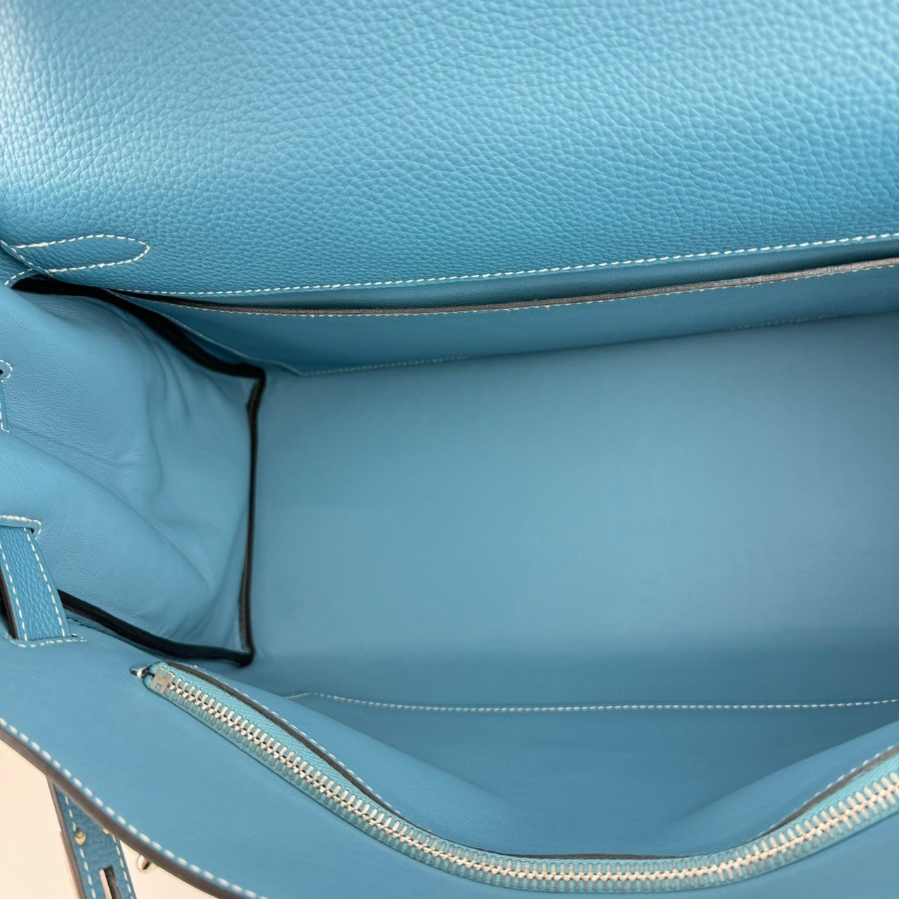 Kelly42 maxi ケリー42 Stamp-B B刻印 Blue jean ブルージーン PHW シルバー金具 Togo トゴ