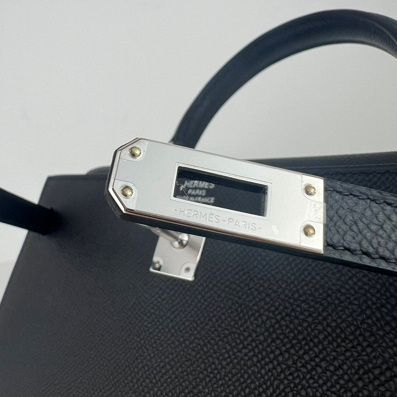 Kelly25 ケリー25 Black ブラック Epsom エプソン PHW シルバー金具 Stamp-W W刻印