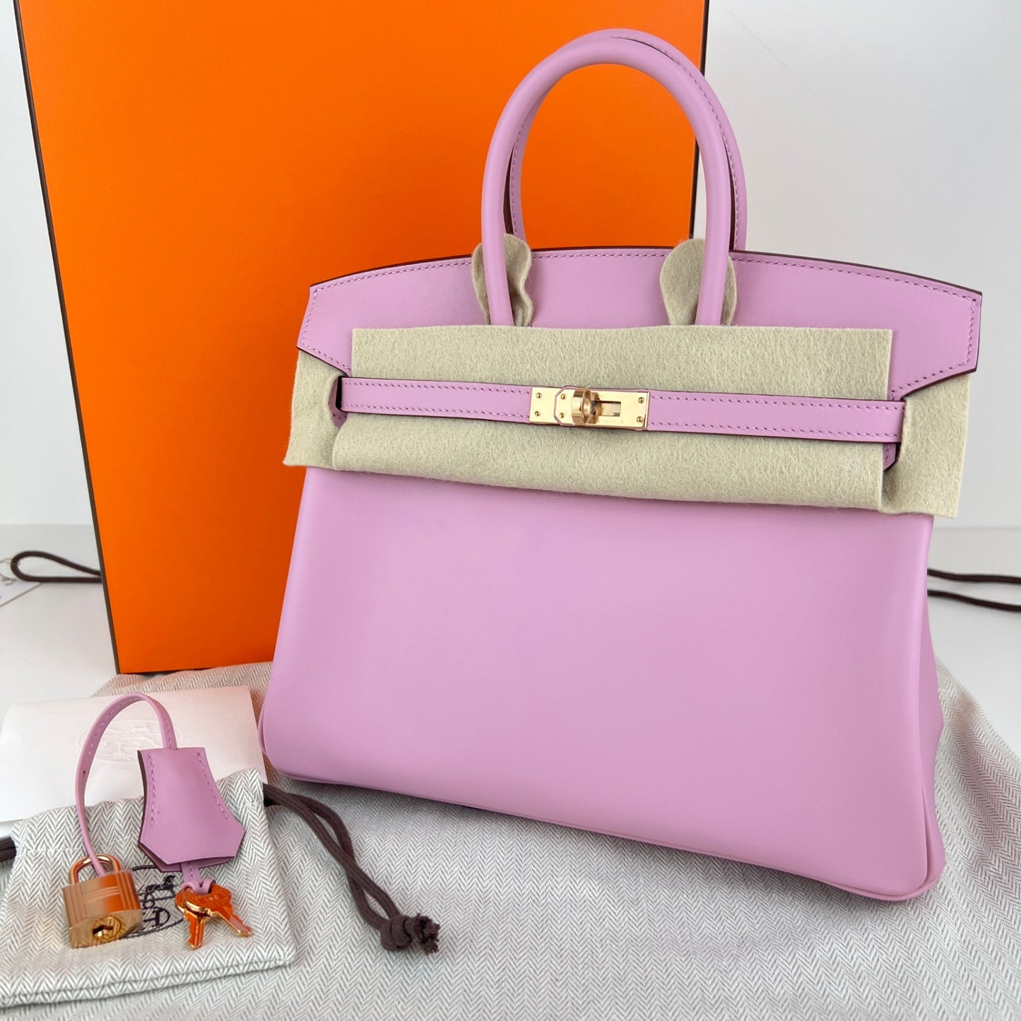 Birkin25 バーキン25 Mauve sylvestre モーヴシルベストル Swift スイフト RGHW ローズゴールド金具 Stamp-W W刻印