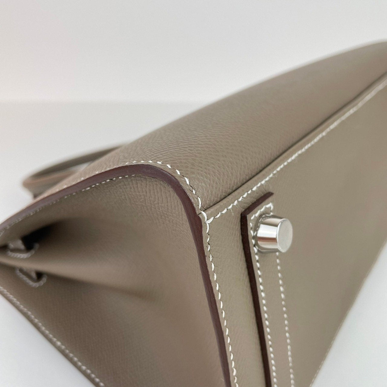 新品 HERMES エルメス Birkin25 バーキン25セリエ Etoupe エトープ PHW シルバー金具 Epsom エプソン W刻印